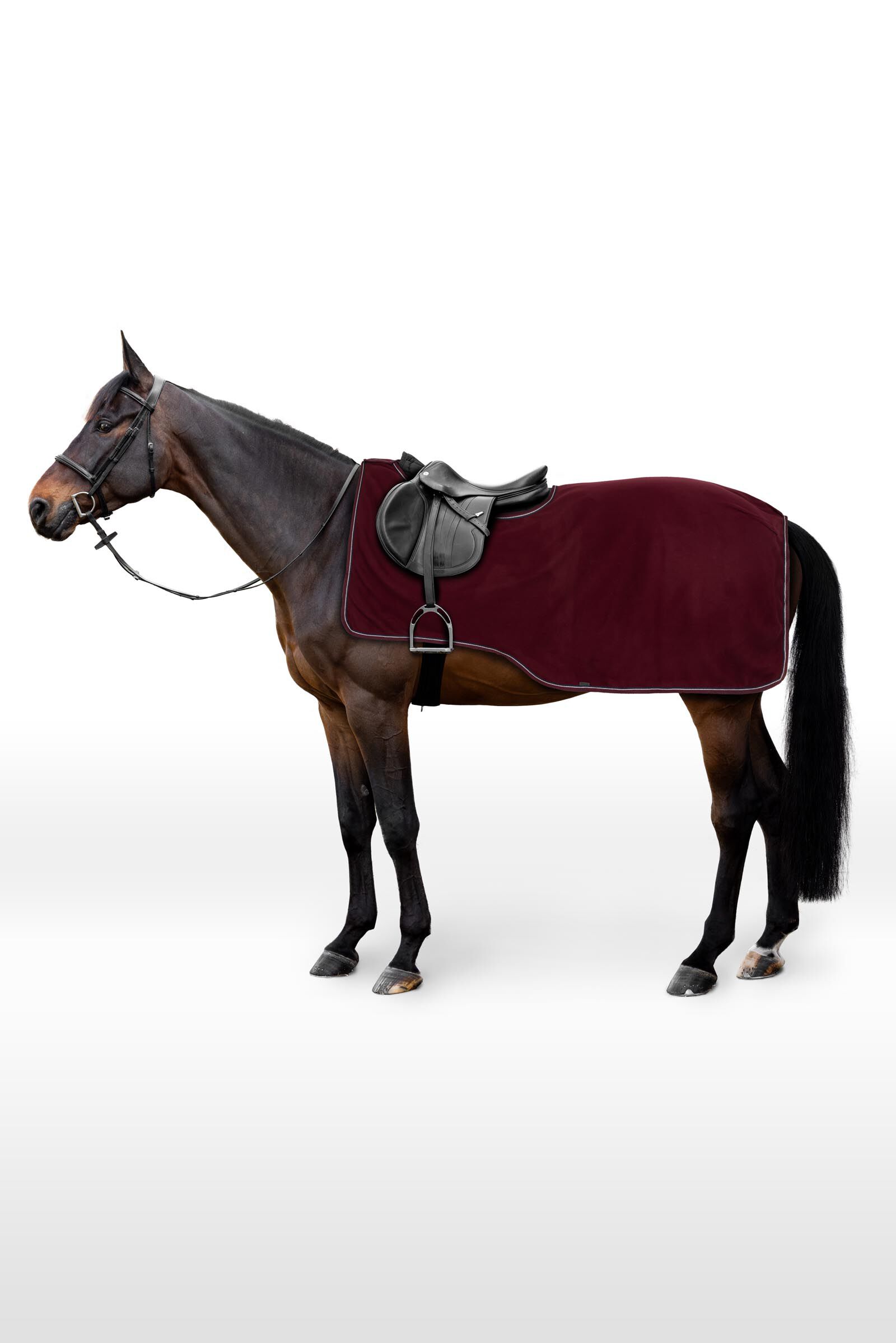 Horze Kiel Polár Munkatakaró, Dark Red, 165