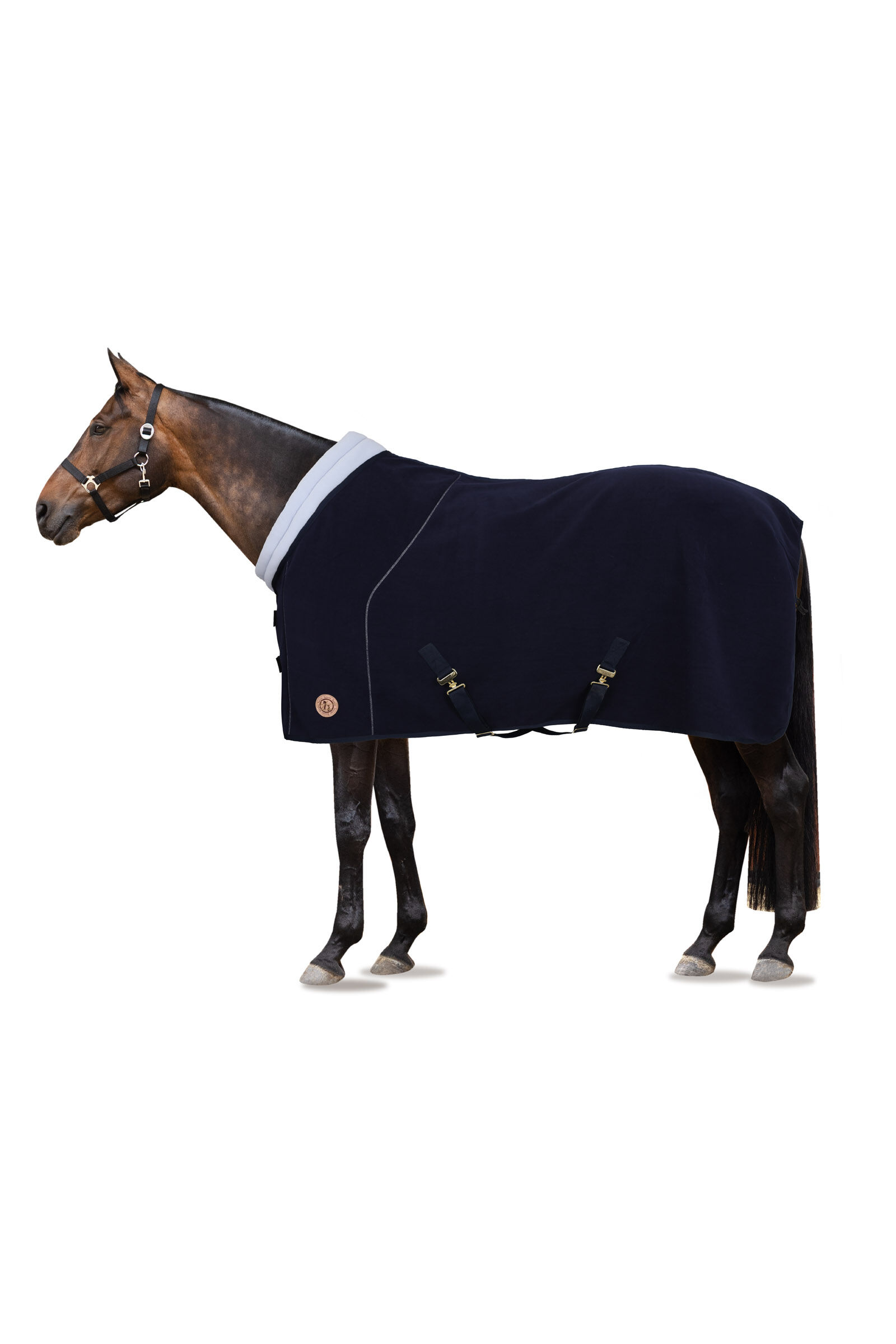 Horze Terrazzo Double Bonded Fleece Abschwitzdecke  Dark Navy 125