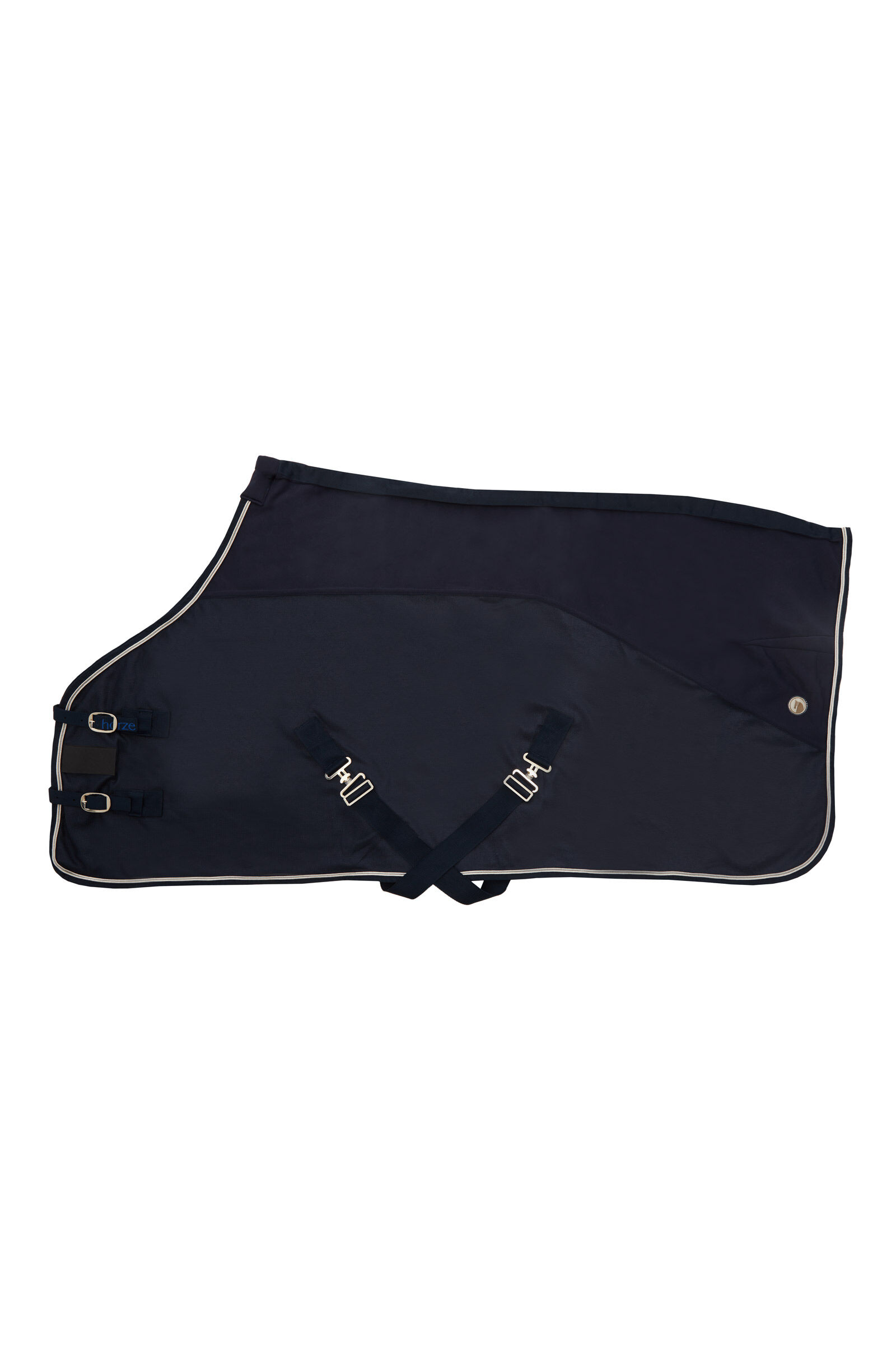 Ensemble Combo couverture séchante/mesh Horze Ella Poney, Peacoat Dark Blue, 85