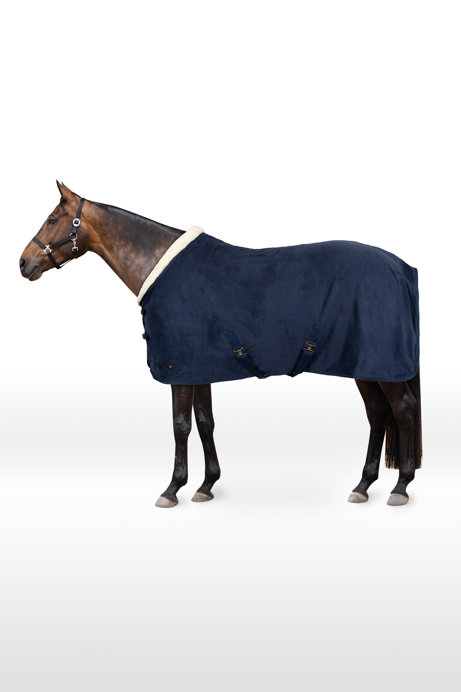 Horze Lincoln Coperta in pile con collo in pelliccia