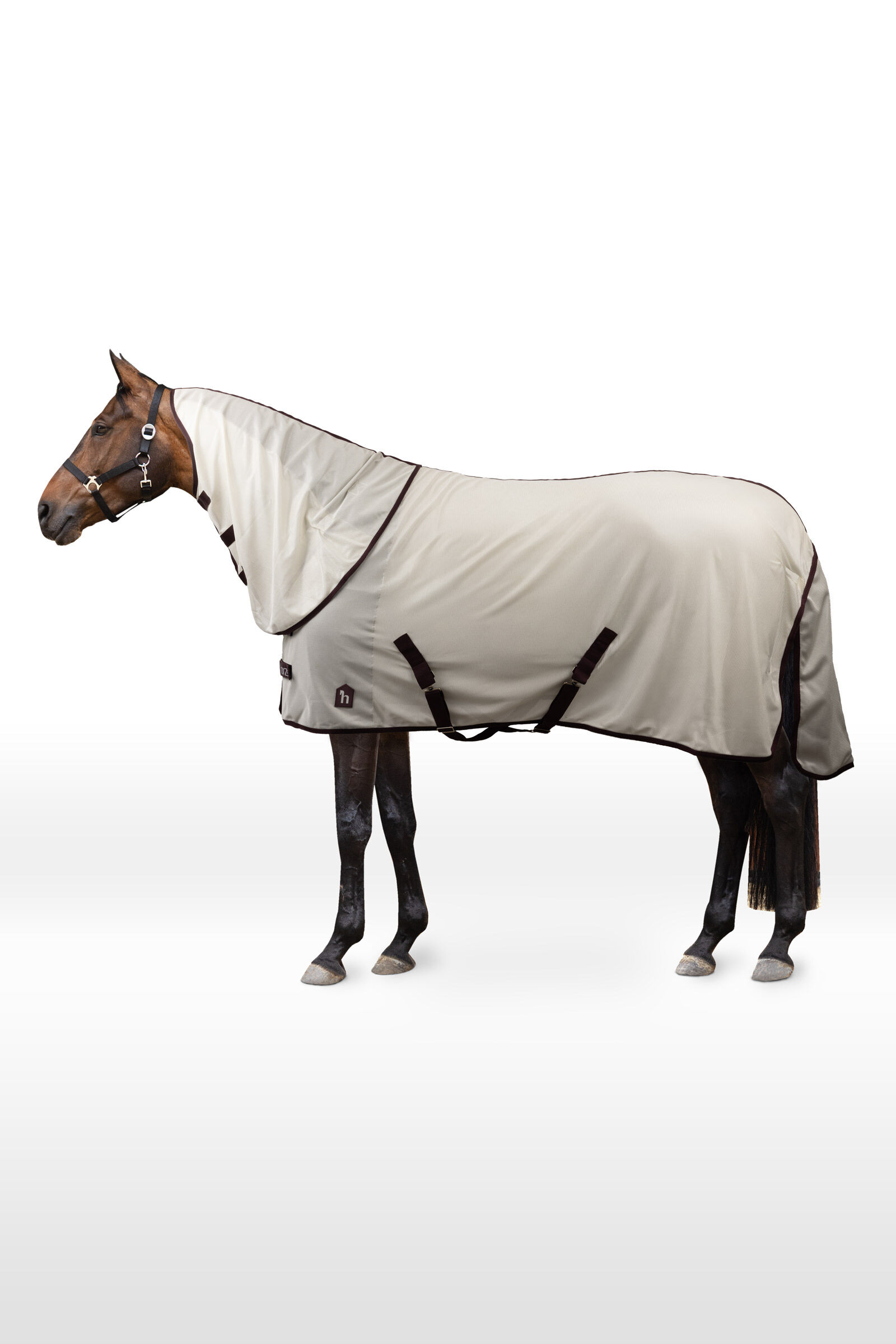 Horze Paso Fino Couverture anti-mouches avec couvre-encolure amovible et protection UV