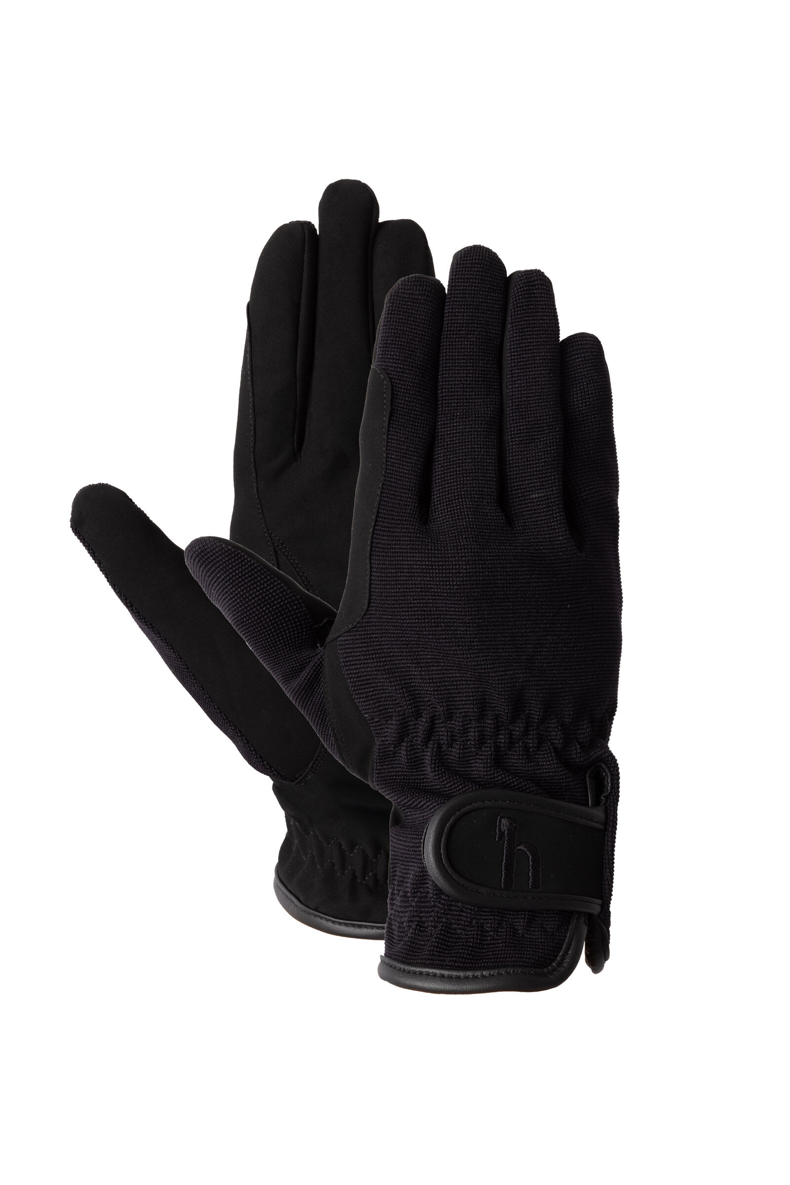 Horze Multi-Stretch Riding Gloves, Black, S