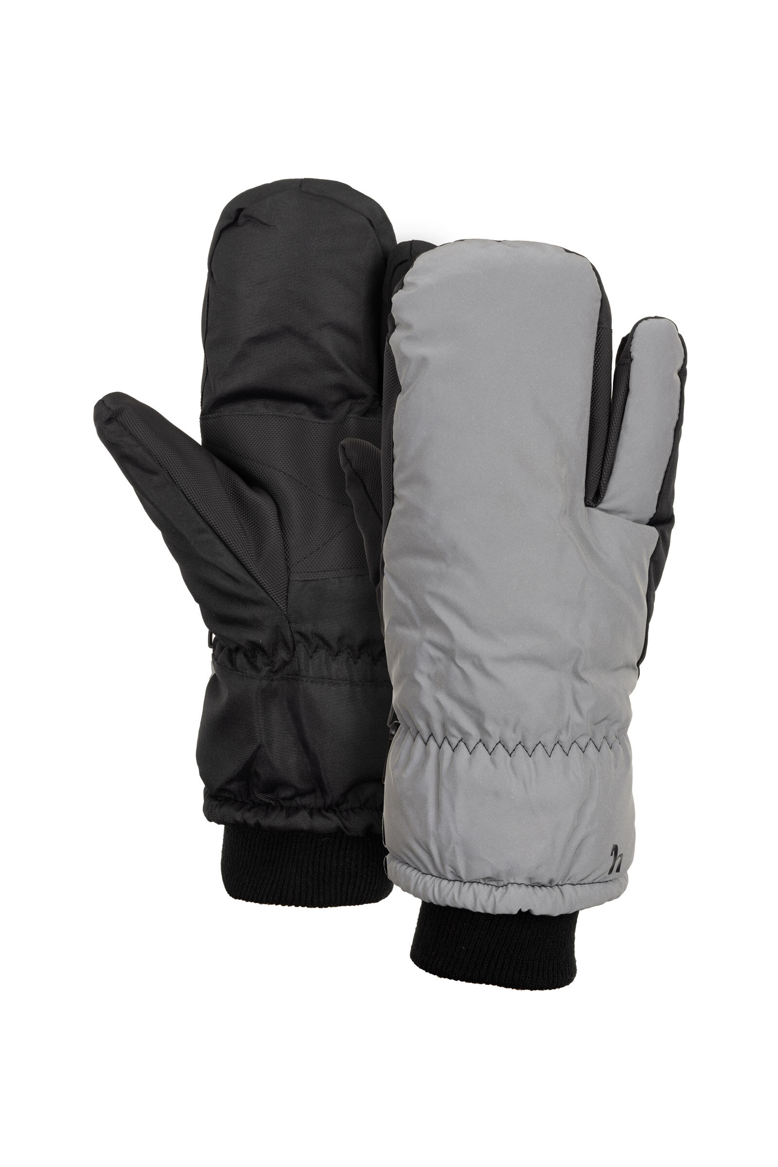 Horze 3-Fingers vantar med reflex, Reflective Silver, 9