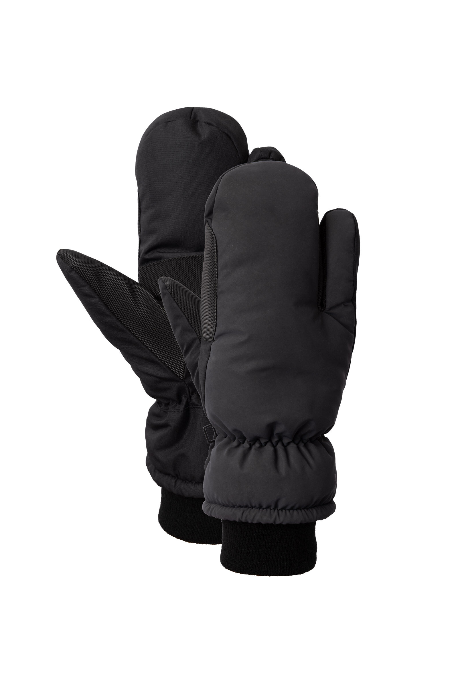 Horze Reflective 3-Finger Mittens, Dark Reflective Silver, 10