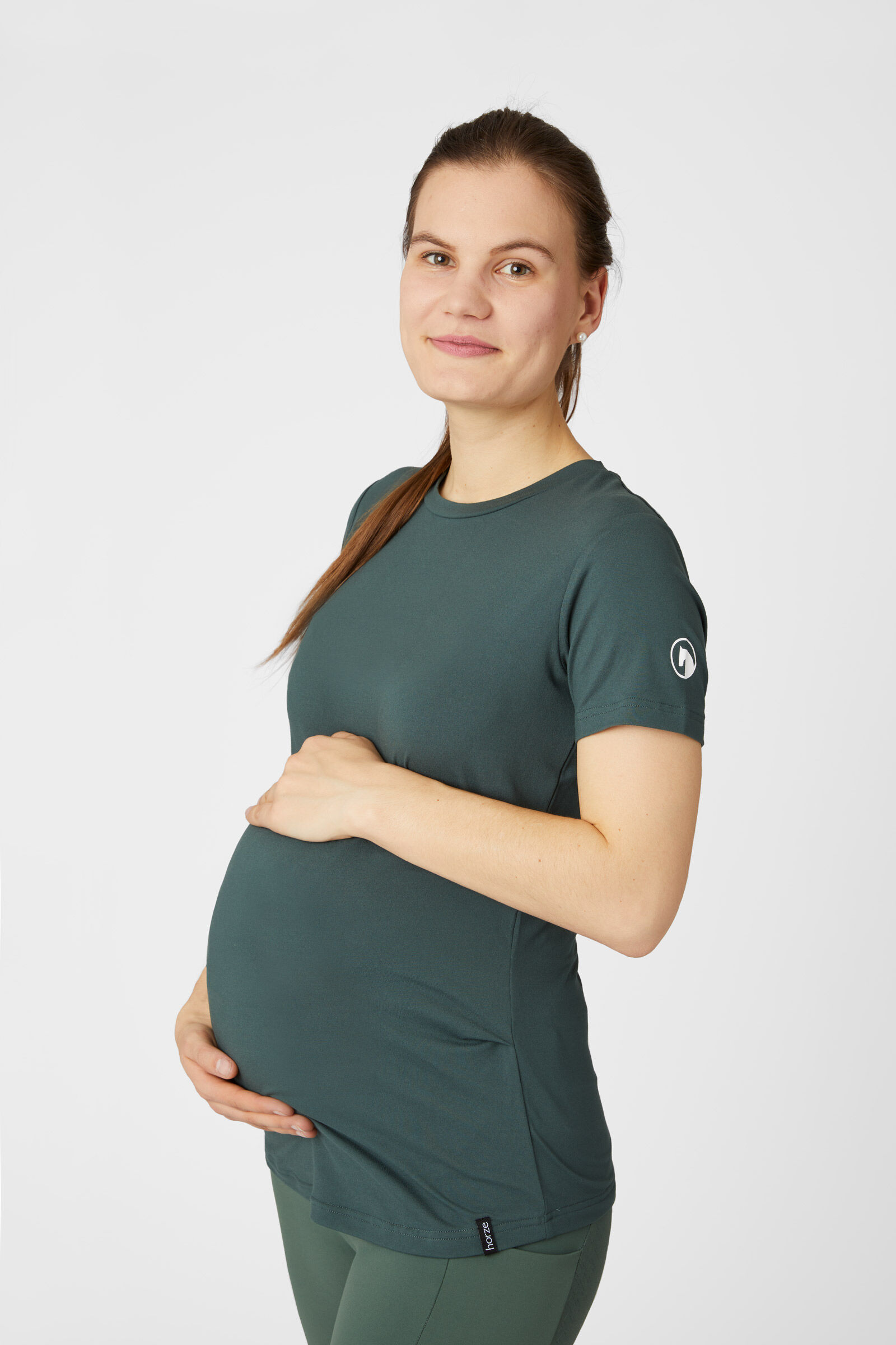 Horze Lily Damski ciążowy t-shirt techniczny