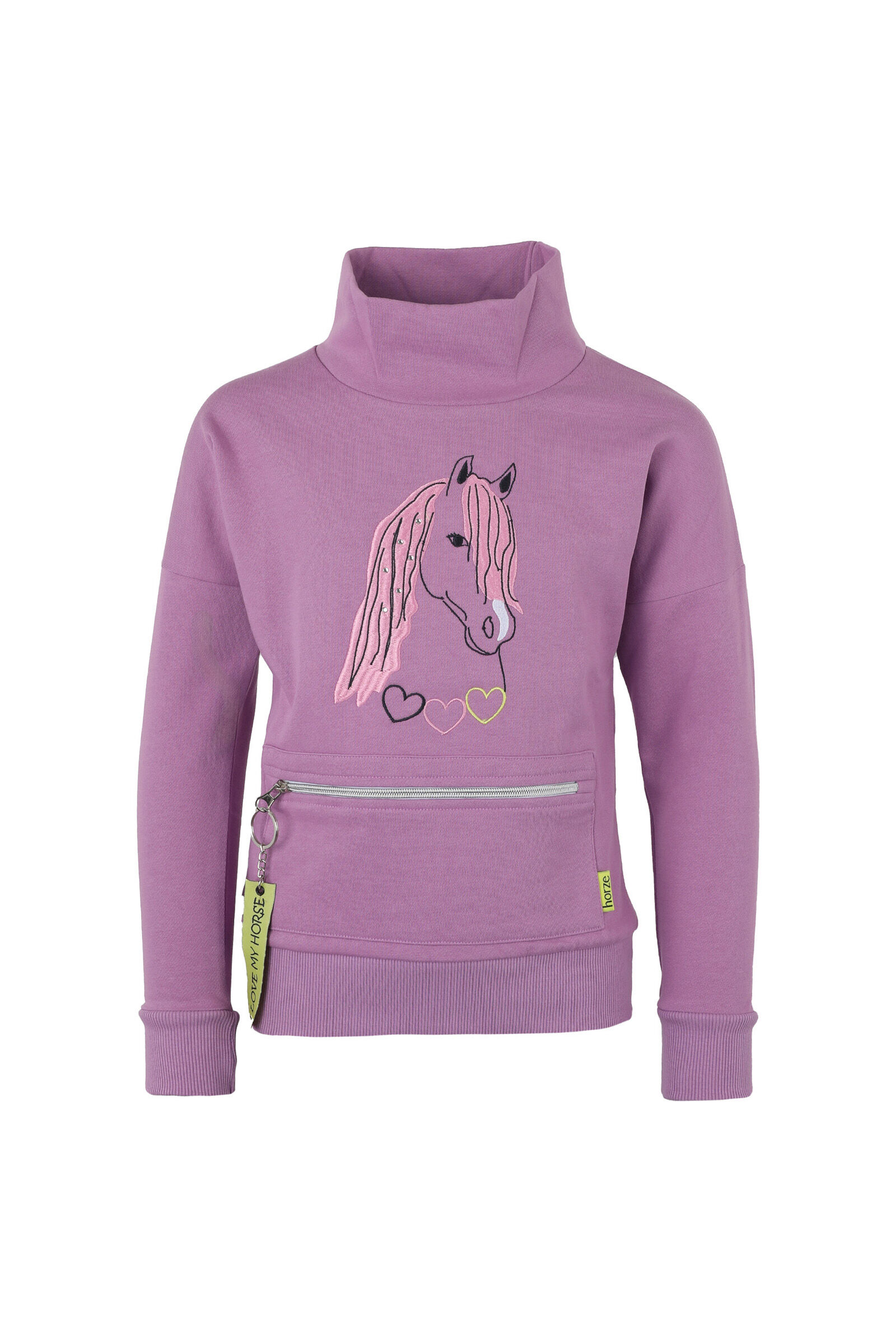Horze Bruna sweater met hoge kraag, kids