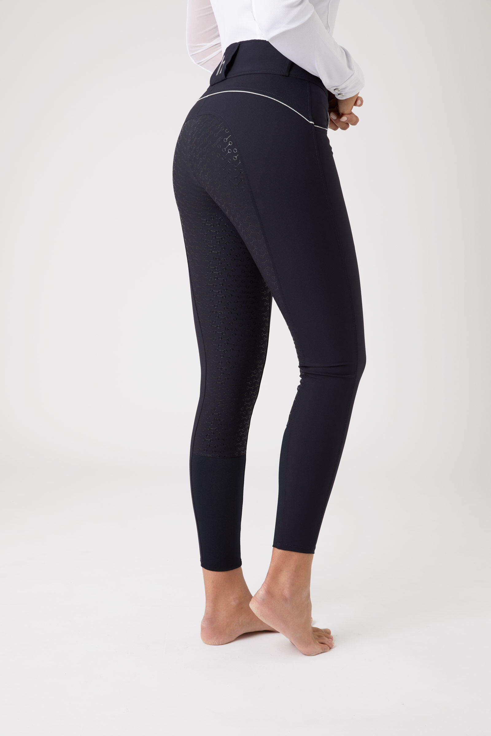 Horze Aubrey Women's High Waist Breeches with Silicone Full Seat