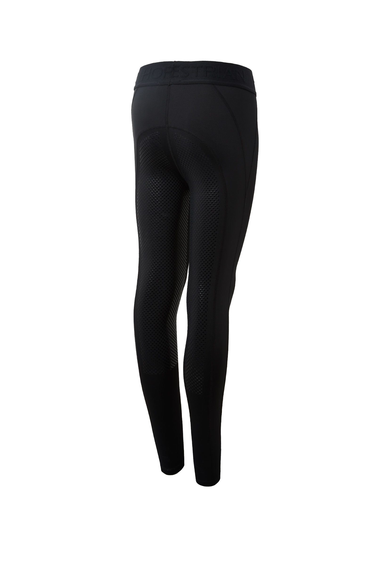 Horze Madison Kids Silicone Full Seat Tights, Black, 146/152