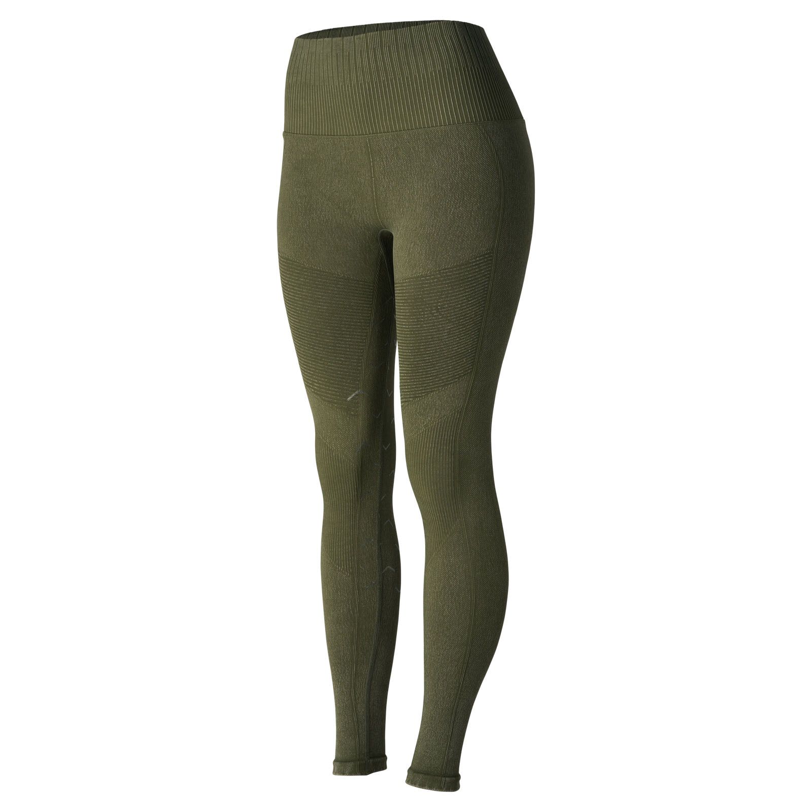 Horze Vanessa Naadloze Denim-Look Siliconen Full Seat Tights, dames