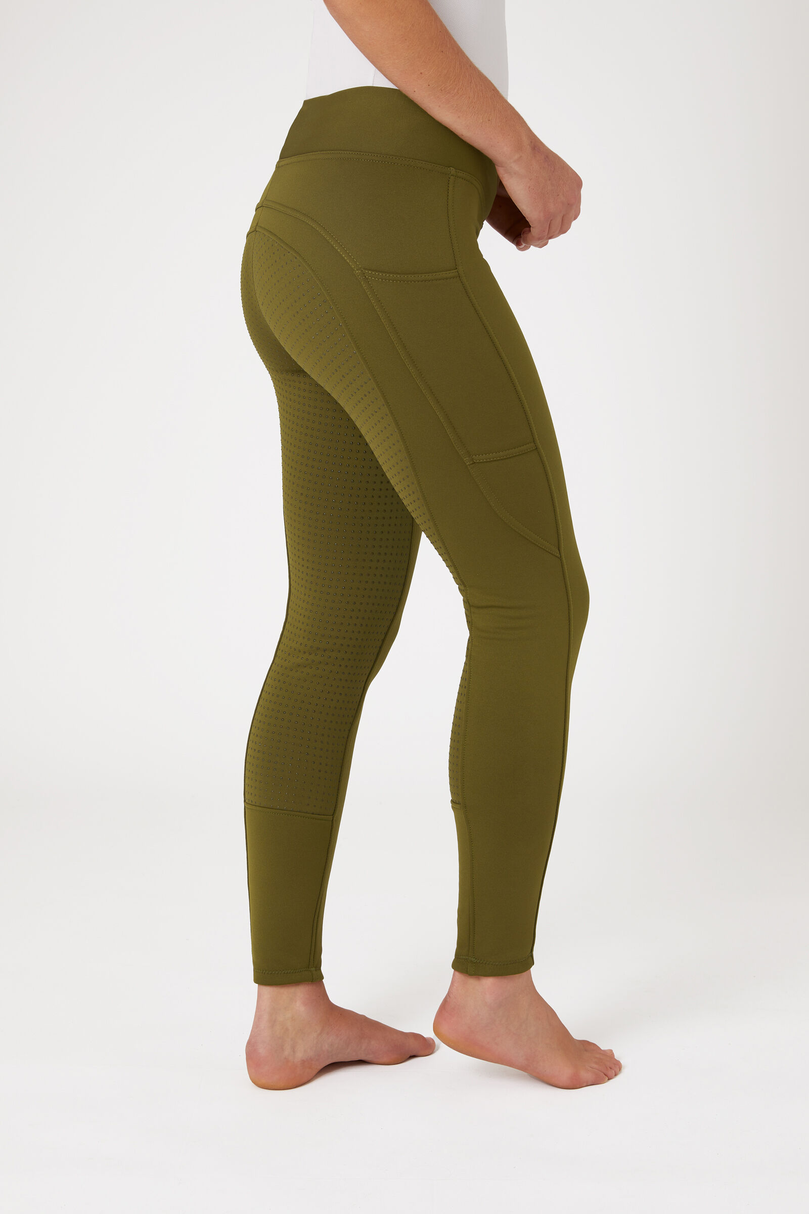 Horze Active Zimowe legginsy damskie z pełnym lejem i kieszenią