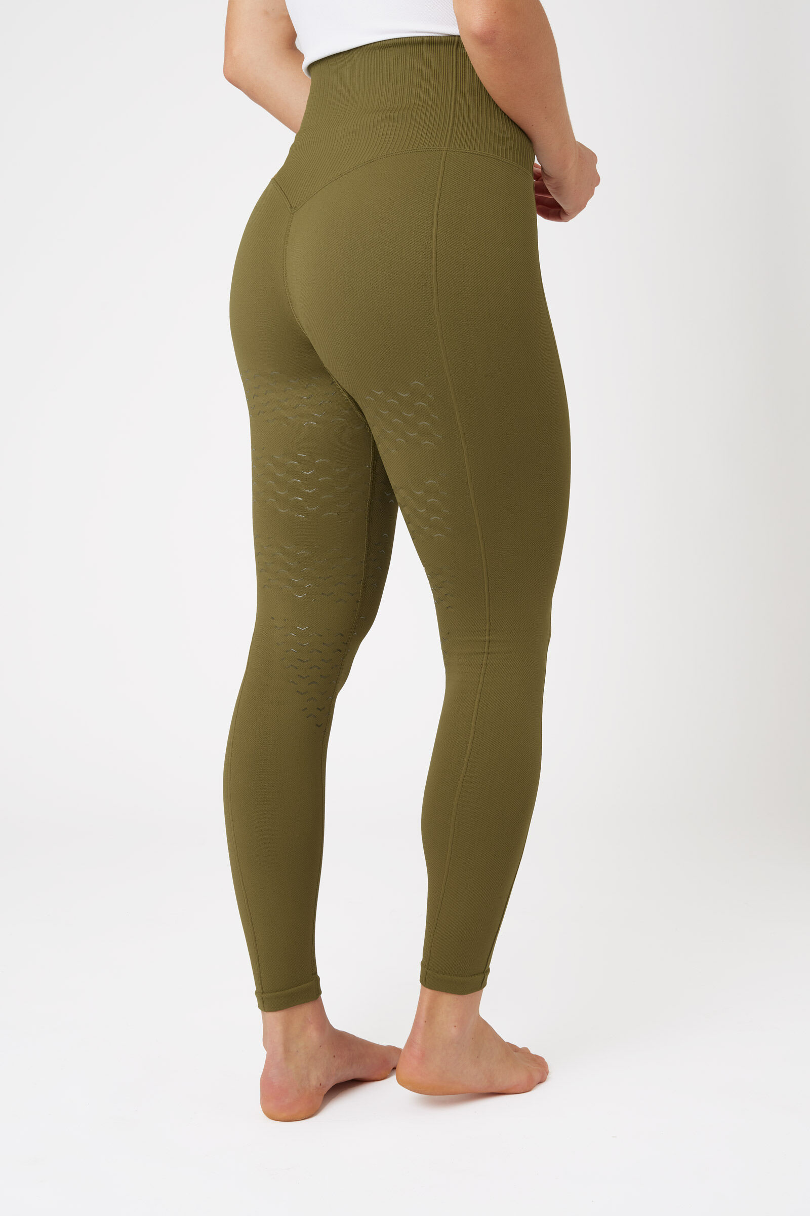 Leggings d'équitation thermiques sans coutures Horze Melissa, femme, Fir Green, XS/S