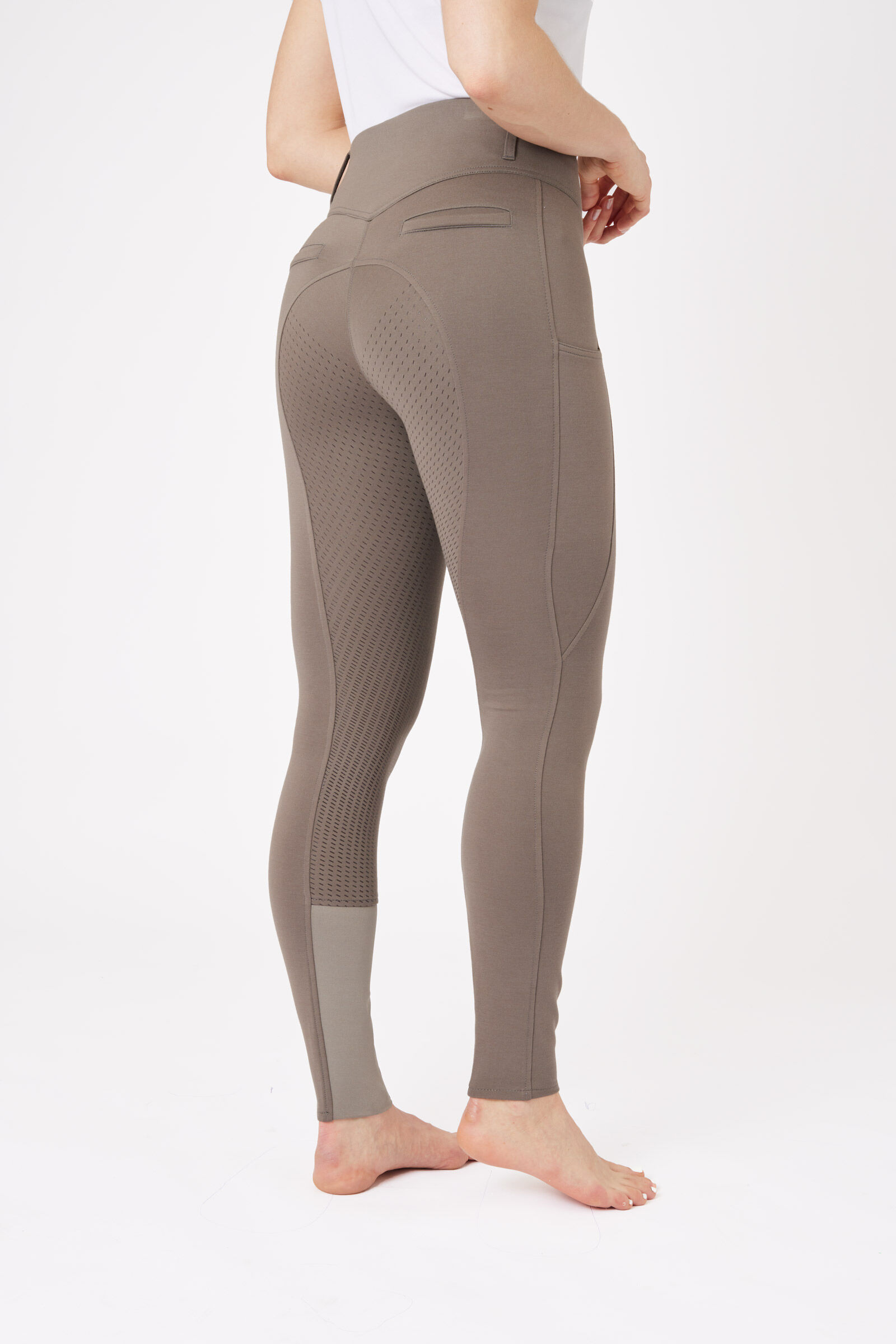 Horze Mira Pantaloni da equitazione a vita alta con full seat in silicone da donna
