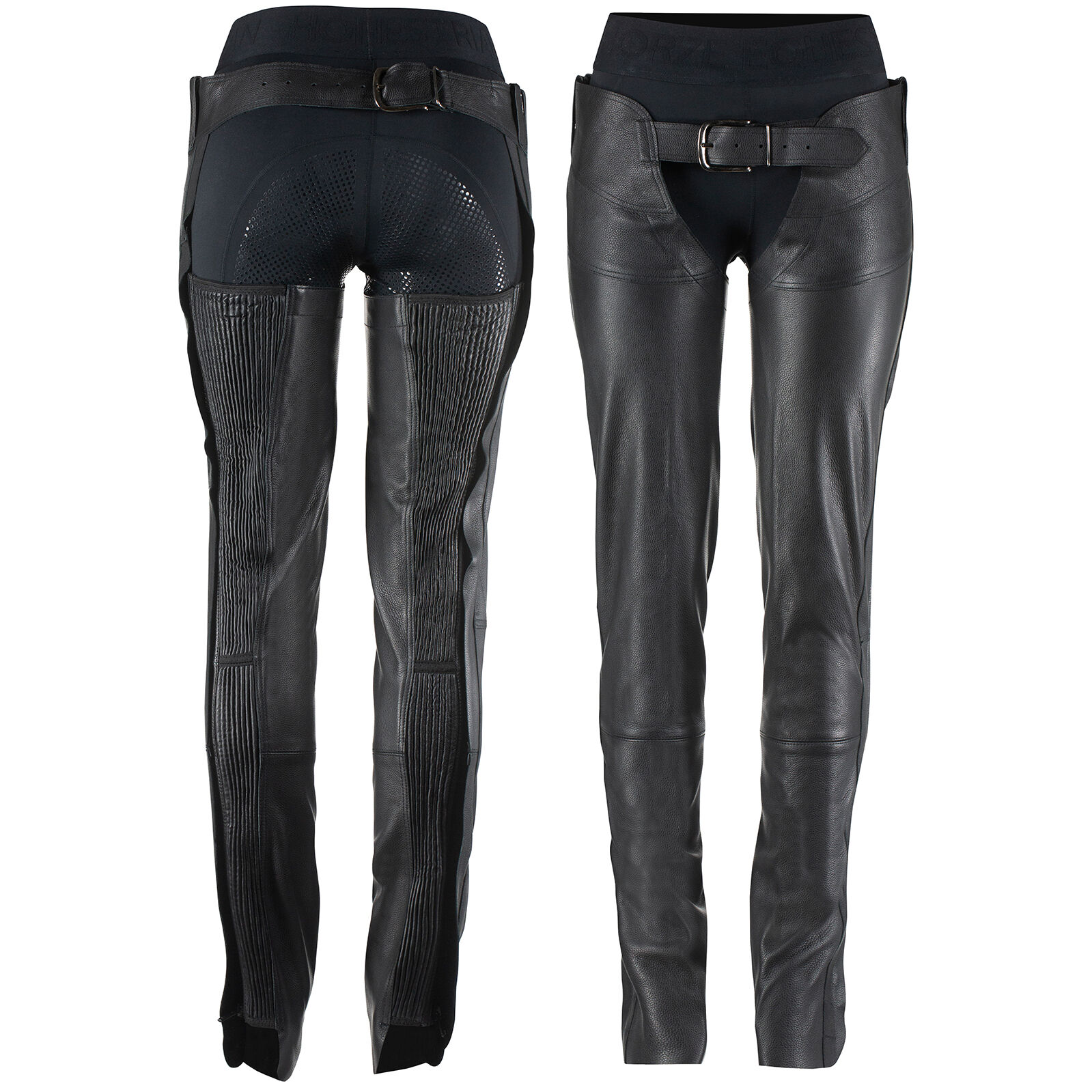 Horze Blake Bőr Teljes Chaps, Black, XXL
