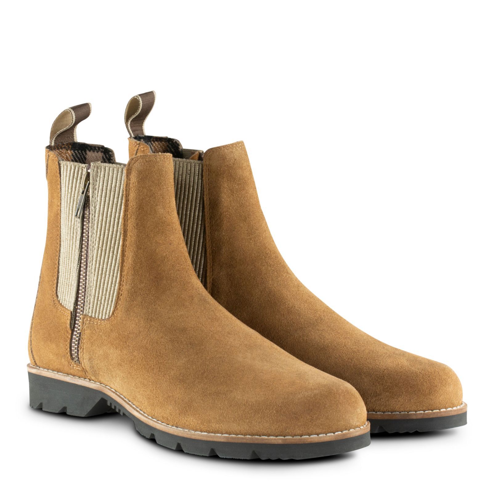 Horze Kensington Damen Wildleder-Reitstiefeletten  Light Brown 36