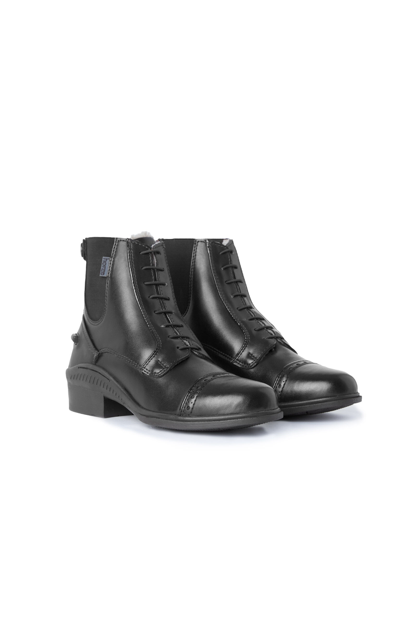 Horze Kilkenny Lux Jodhpur skor för dam med brogue detaljer