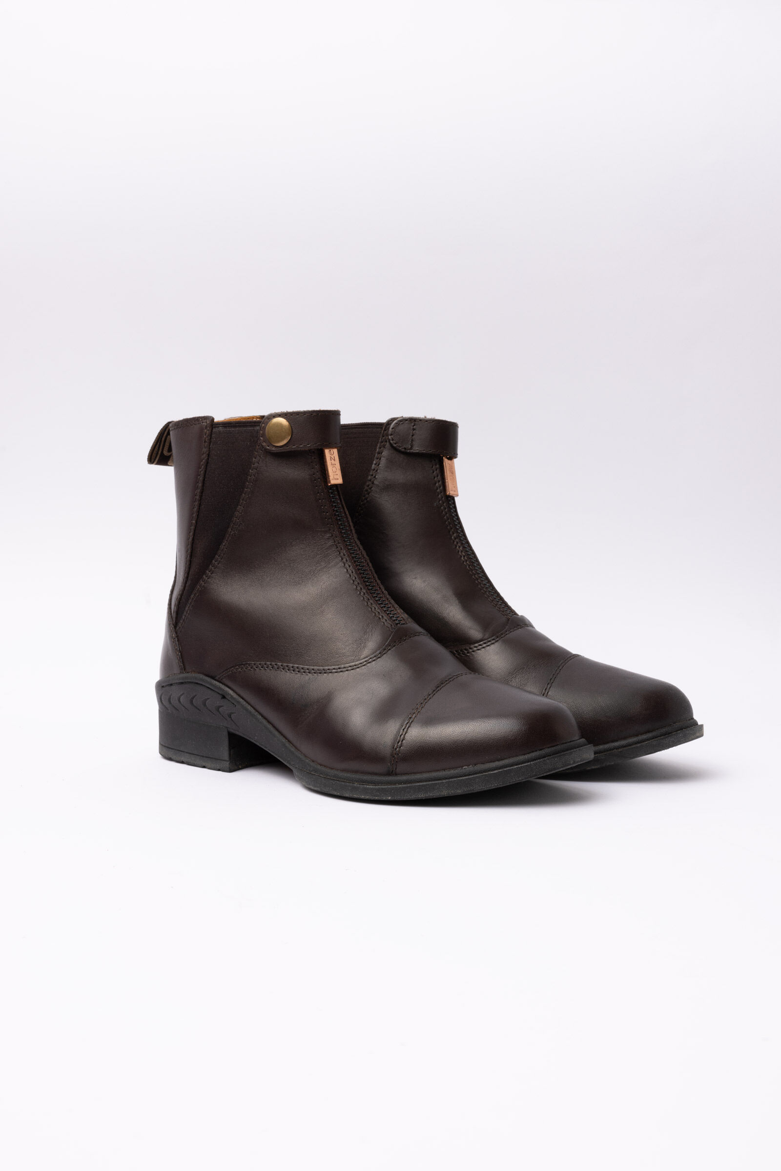Horze Rose jodhpurs skor i läder med dragkedja fram