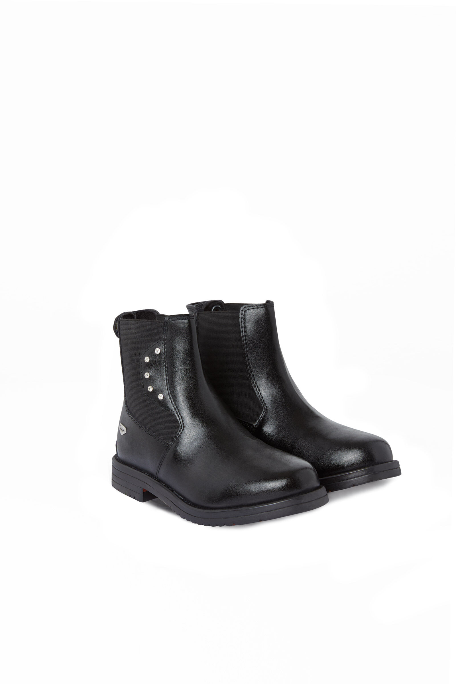 Horze Portland gyerek jodhpur csizma kristályokkal, Black, 33