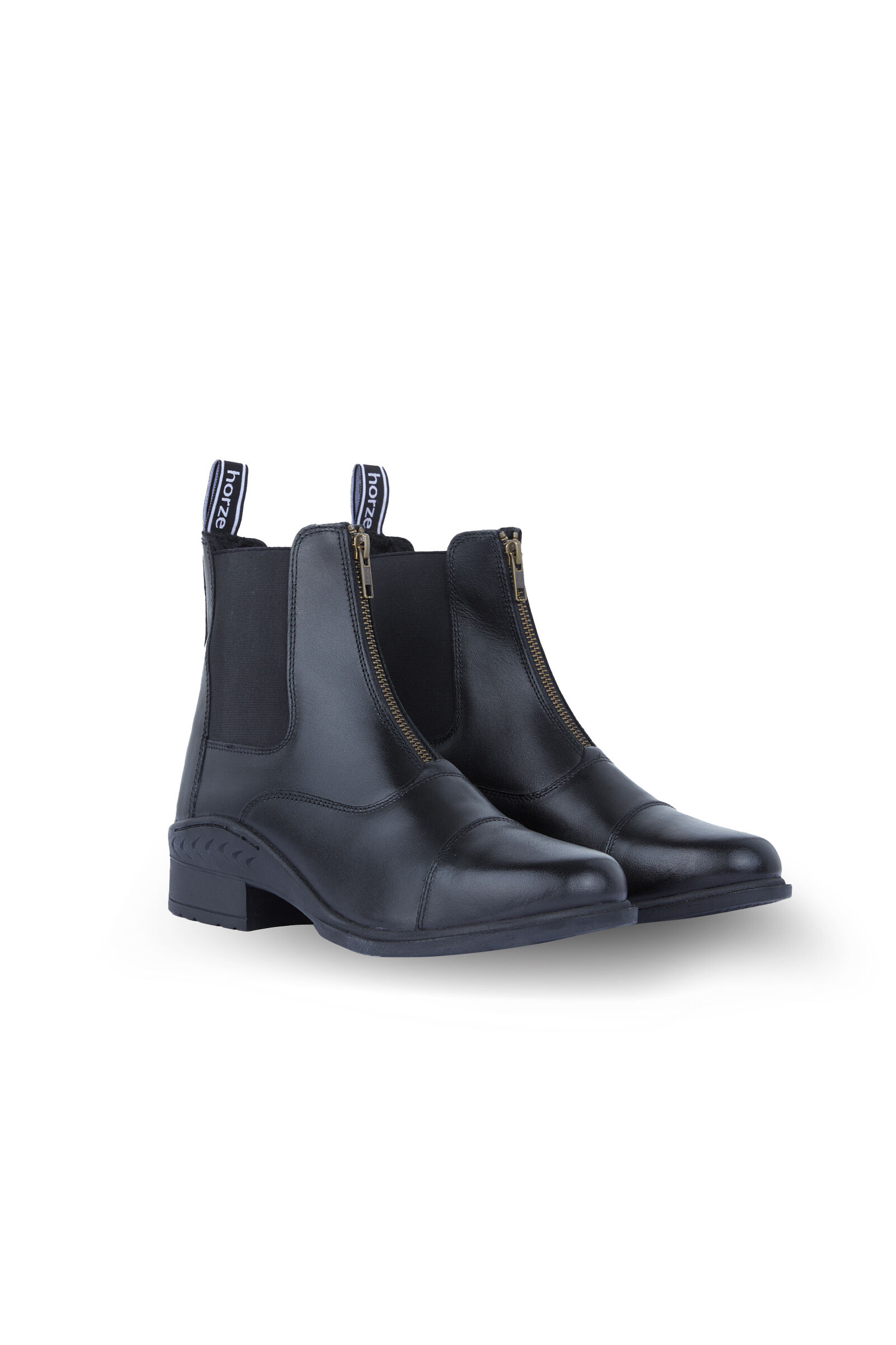 Horze Damen Winter Reitstiefeletten mit Reißverschluss Black 42 Frauen