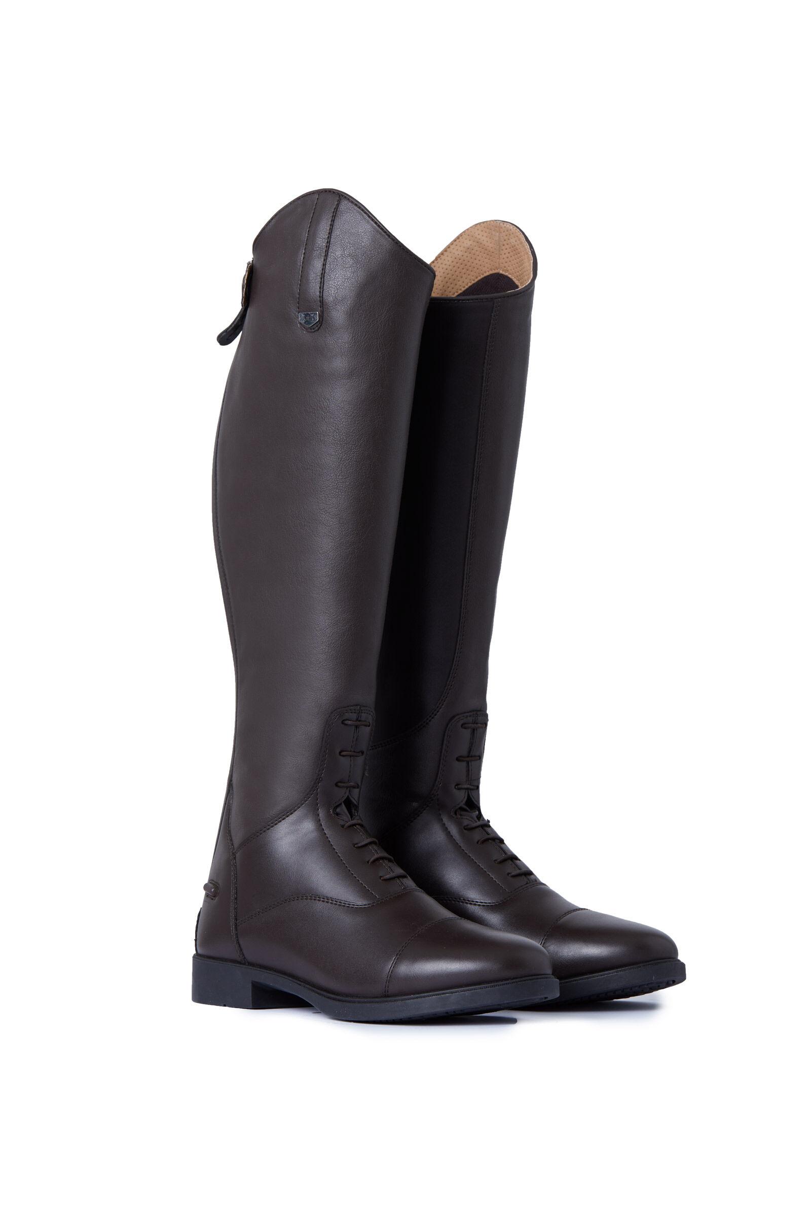 Horze Rover Fűzős Lovaglócsizma, Dark Brown, 39S/XW