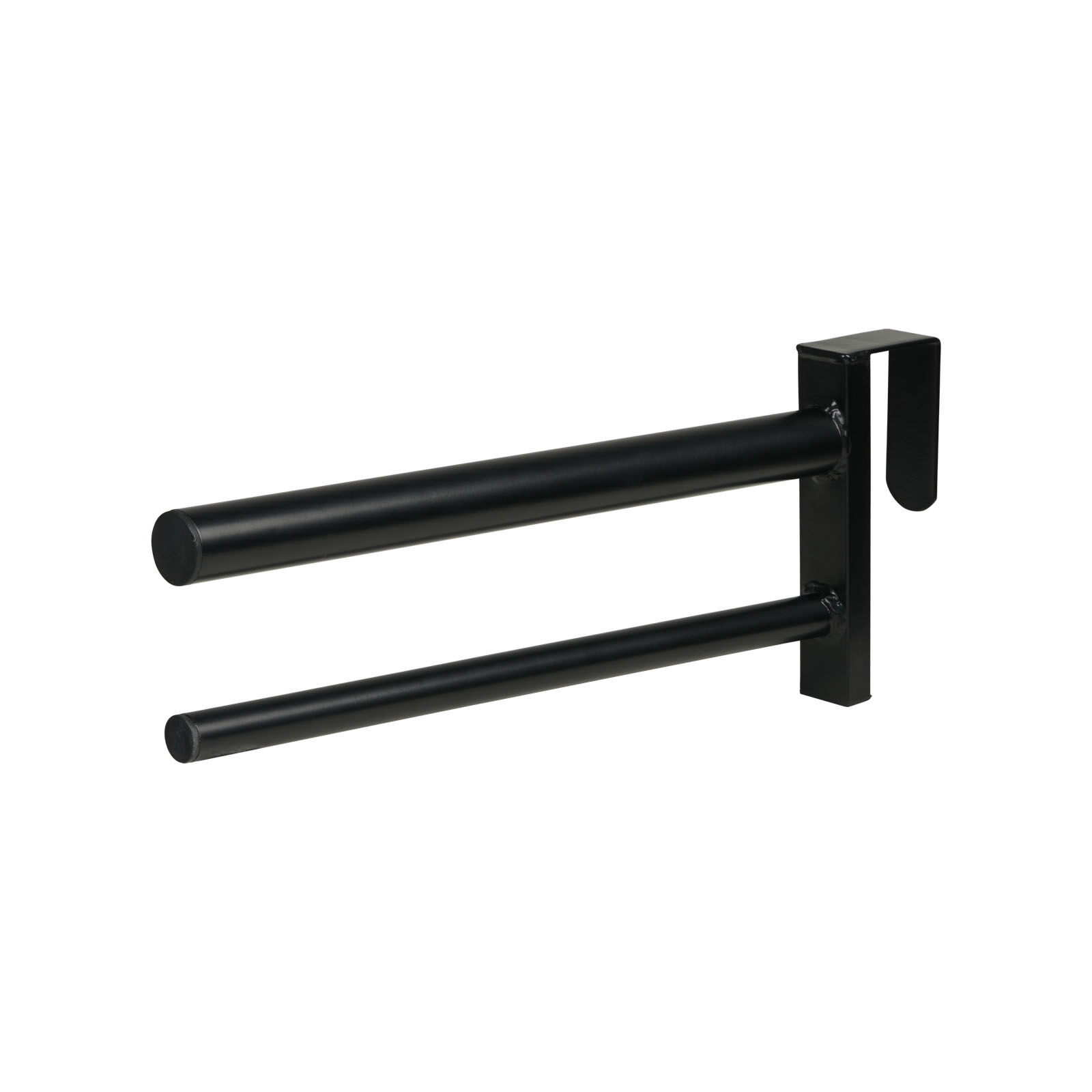 Horze Portable Saddle Rack with Two Bars, Black, ONE SIZE