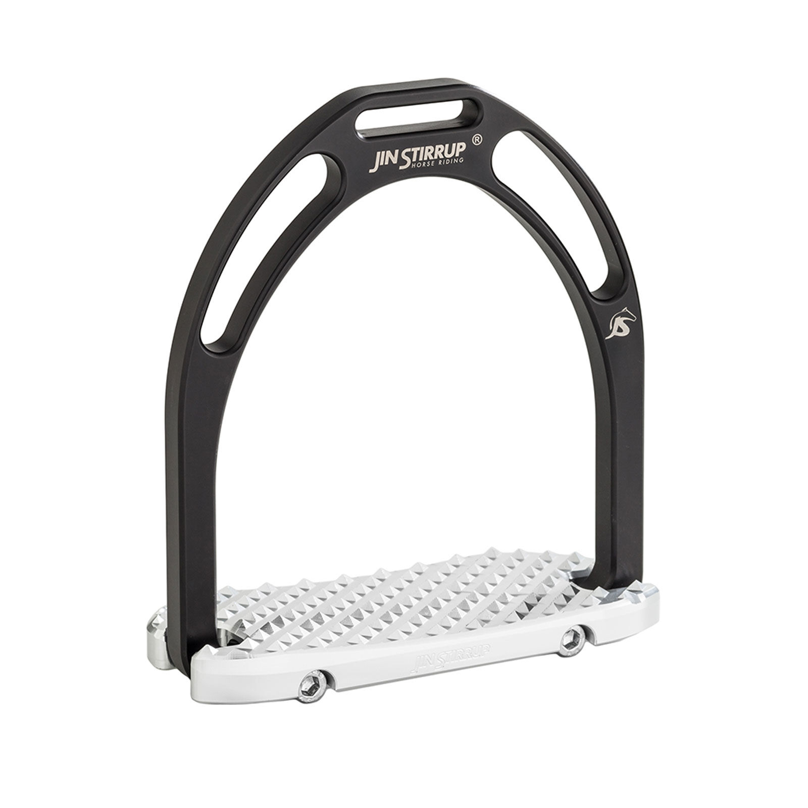 JinStirrup ANATOMIC Matt Stirrups, Black, ONE SIZE