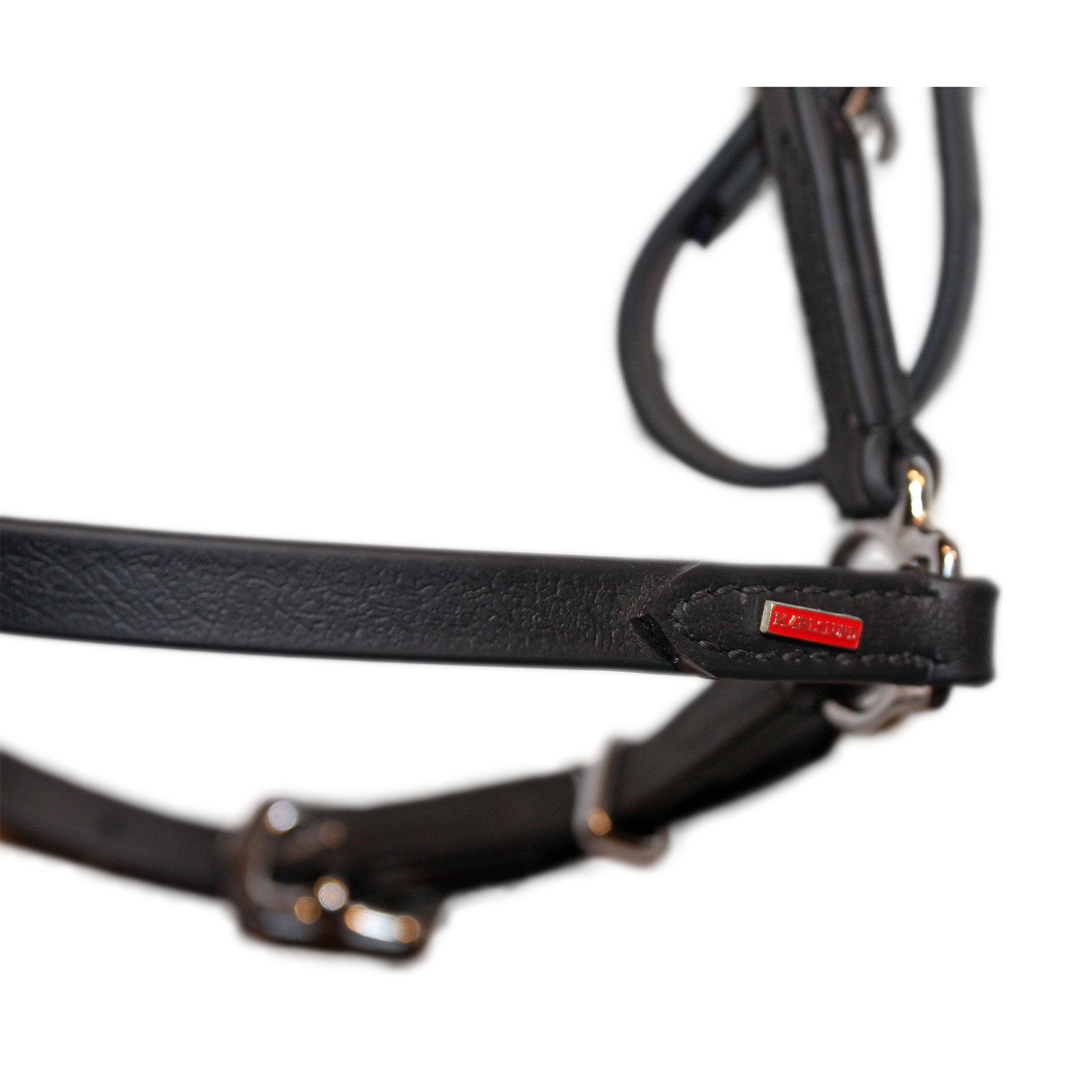 Karlslund Trense aus BioThane  Black/Chrome IH