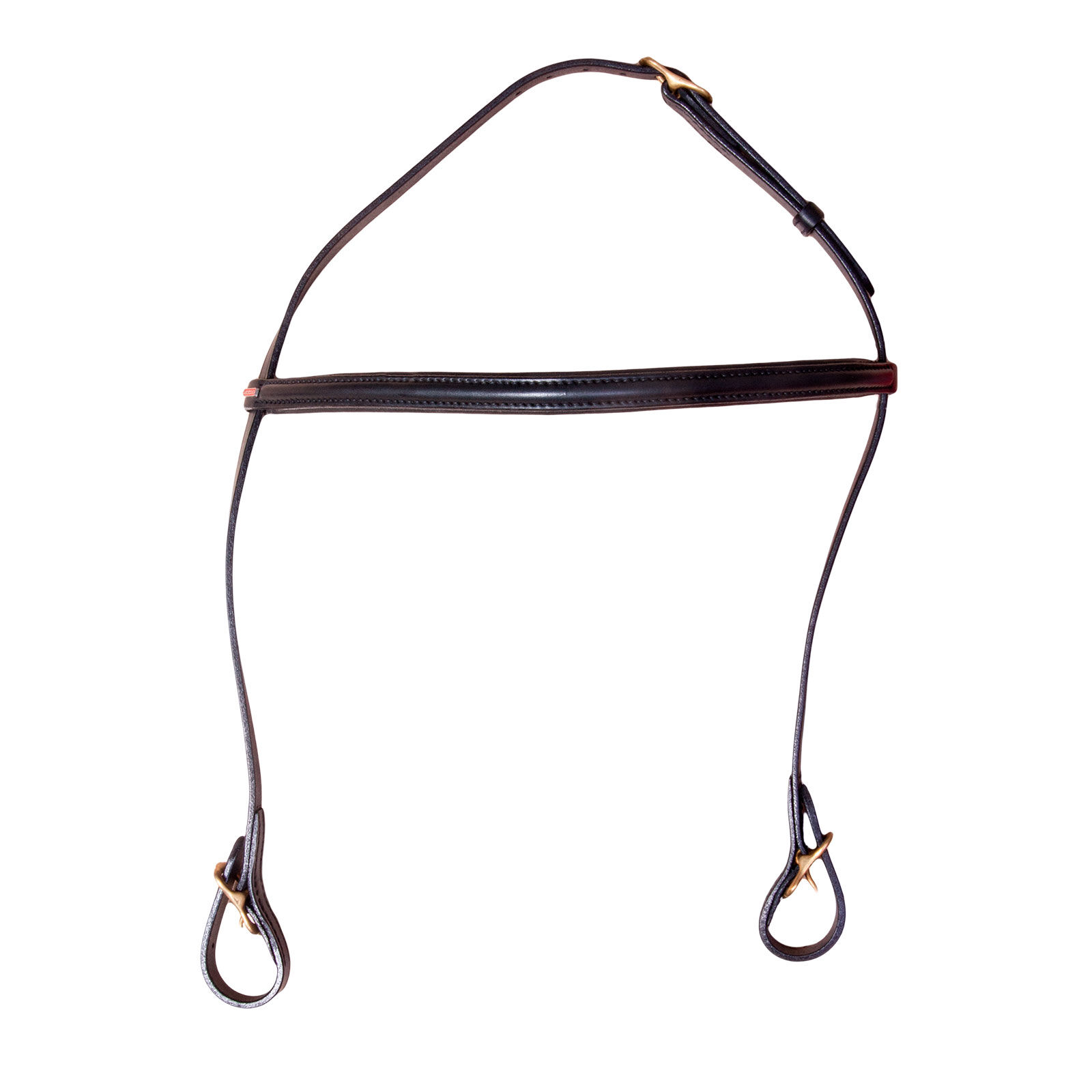 Karlslund Iceland headstall w. browband, Black/Brass, IH