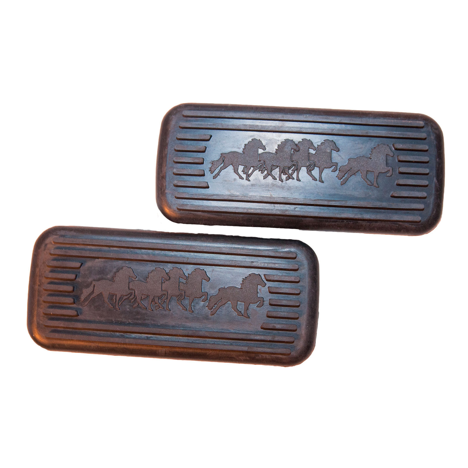 Karlslund Rubber pads for stirrups, Black, ONE SIZE