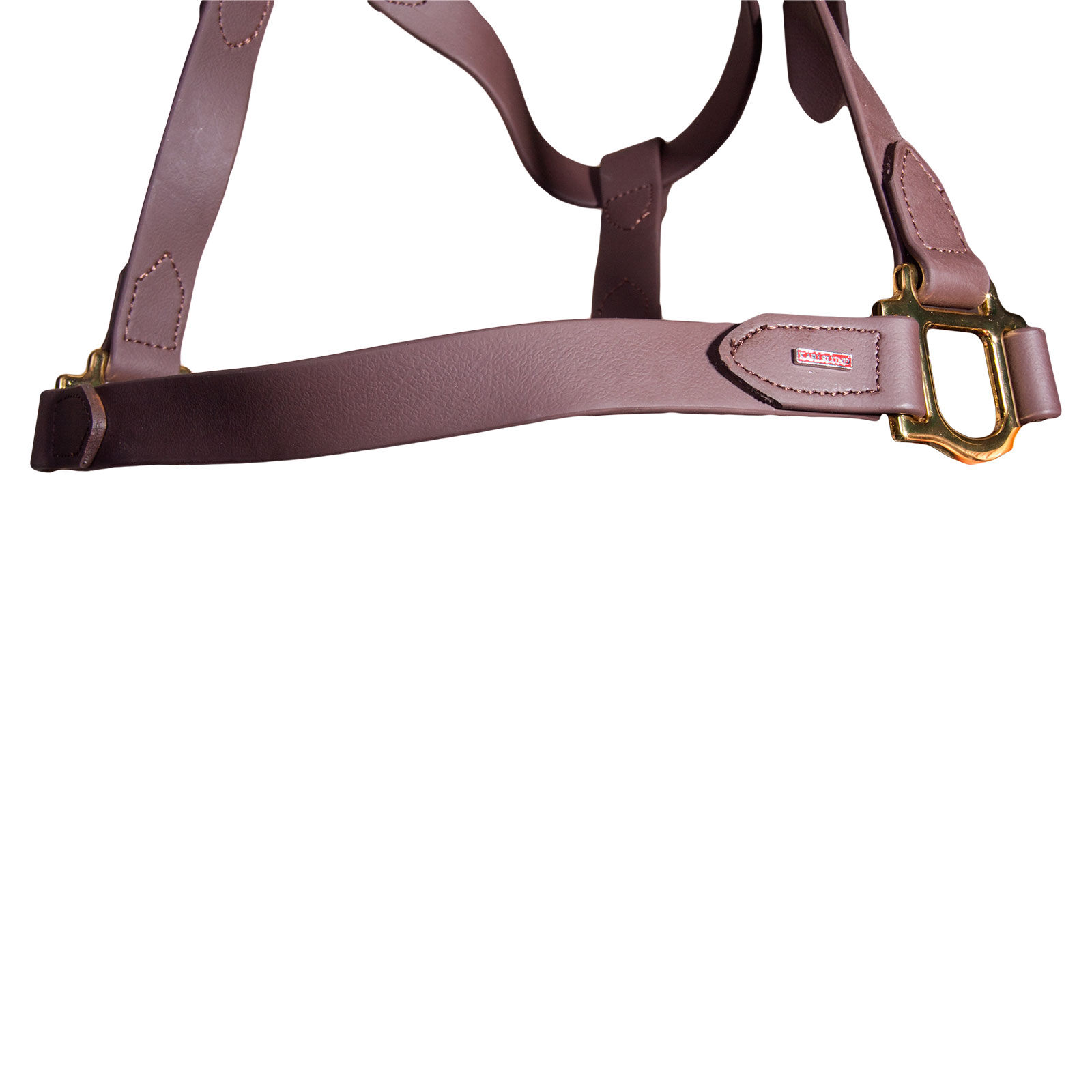 Licol SuperStrap noir, chromé, Brown/Brass, IH