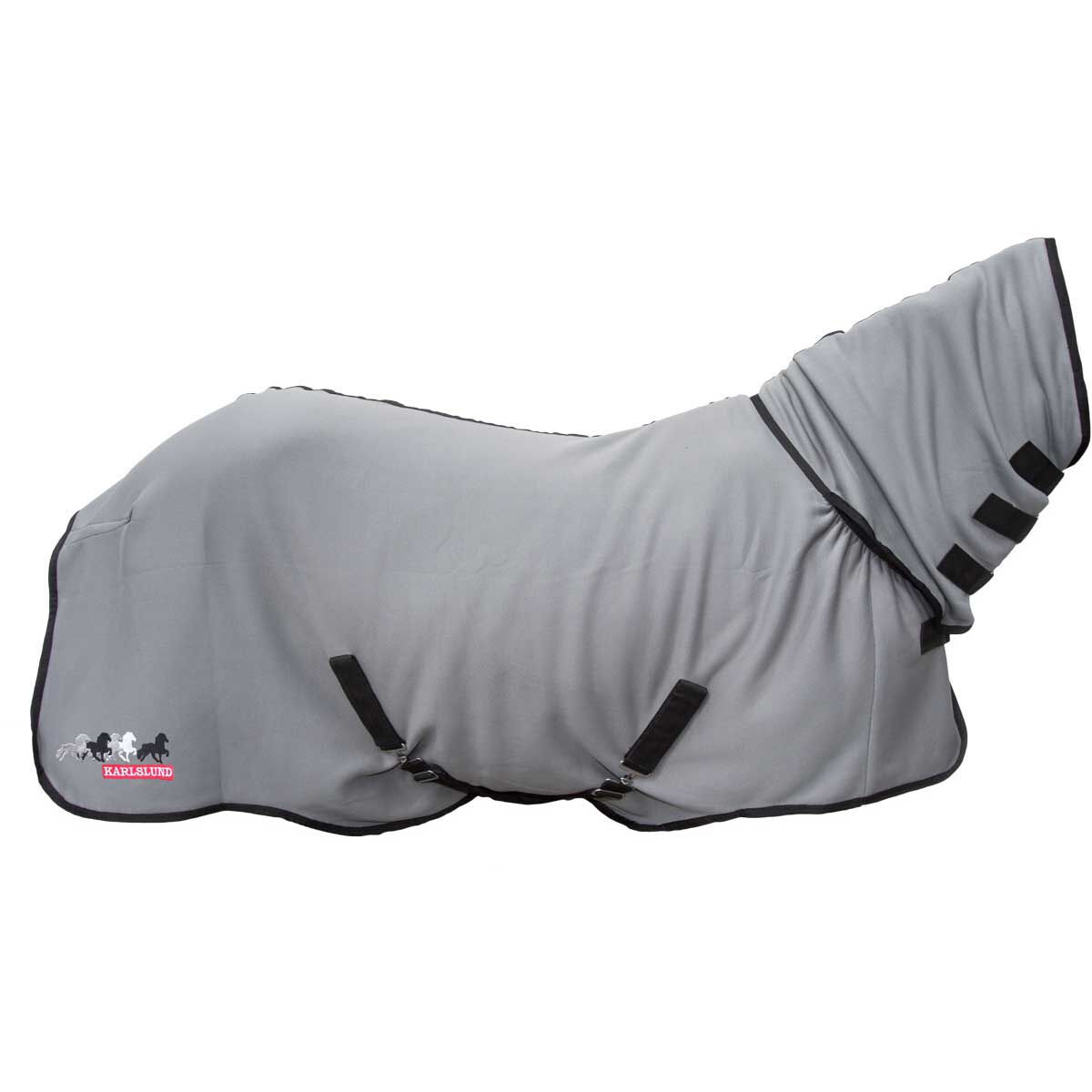 Karlslund schnelltrocknende Fleece Decke mit Hals  Grey 125