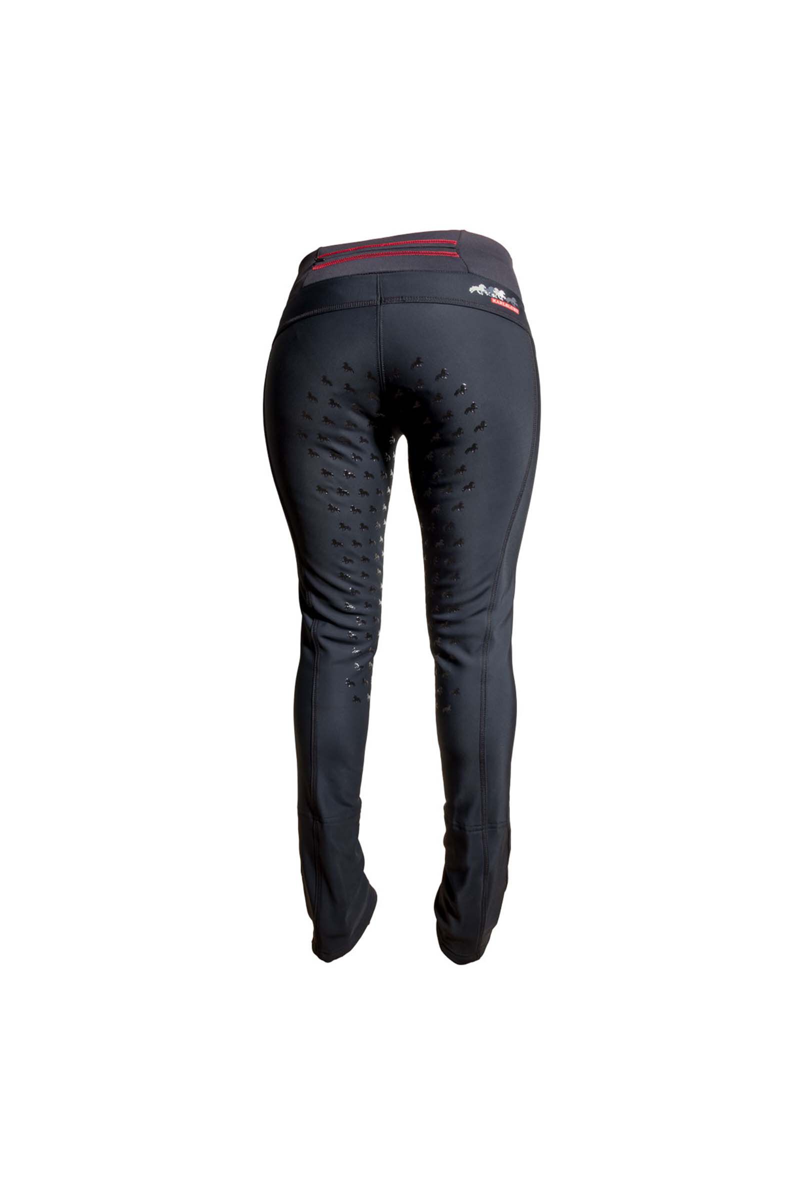 Leggings d'équitation d'hiver Karlslund Galdur Jodhpur fond intégral Grip pour femme, Black, 44L