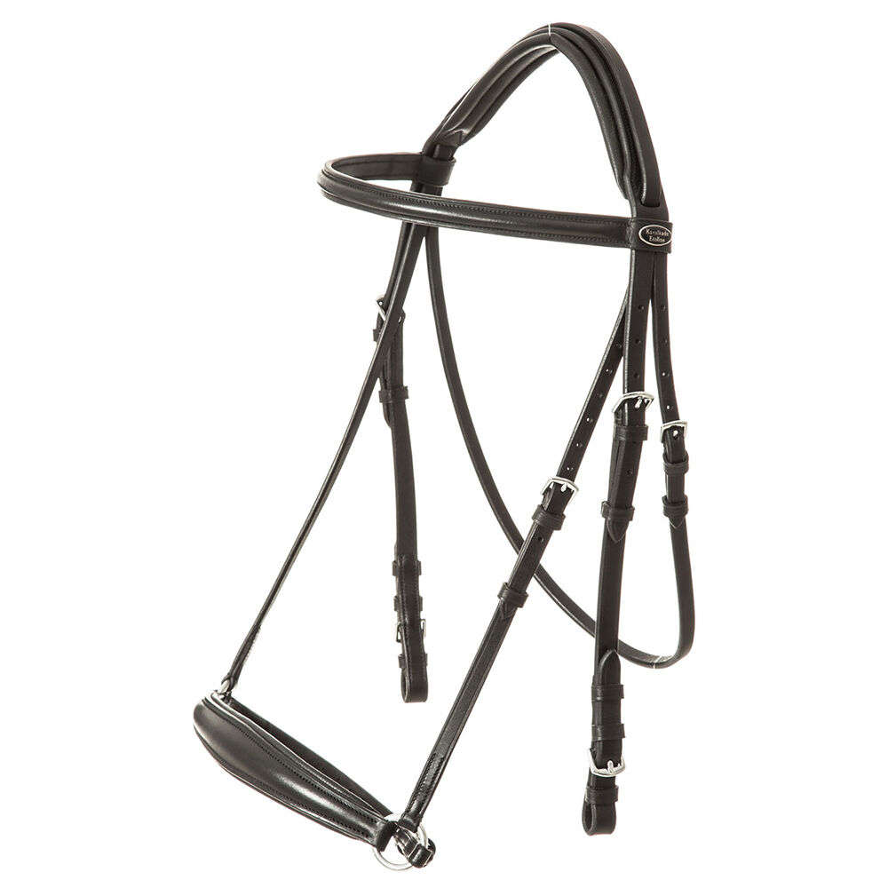 Kavalkade Bridle Line Ecoline, drop noseband, Black, F