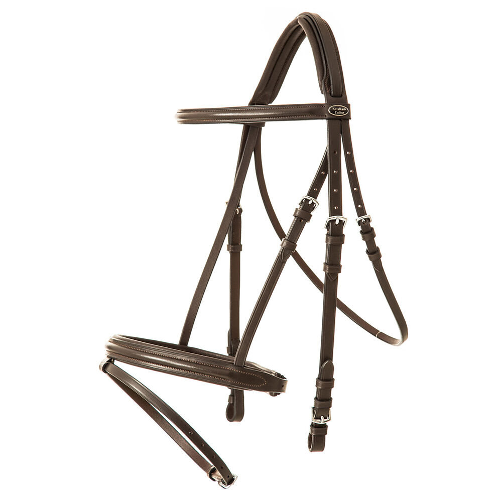 Kavalkade Bridle Quentin Ecoline, flash noseband, Brown, F