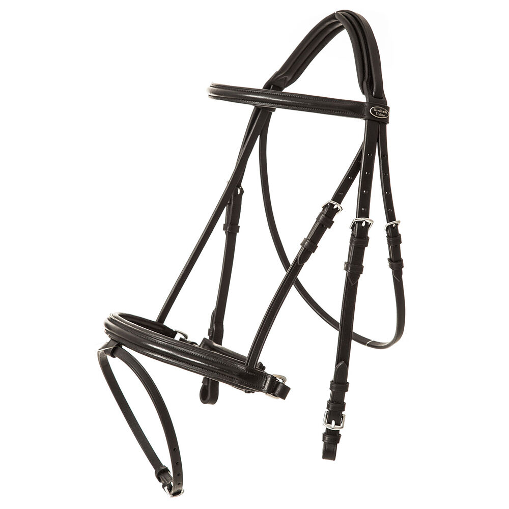 Filet Ravenna Ecoline Kavalkade, muserolle suédoise, Black, F