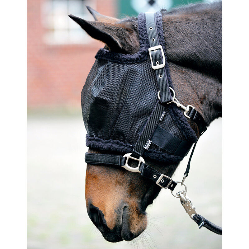 Kavalkade Fly mask without ears, Black, L