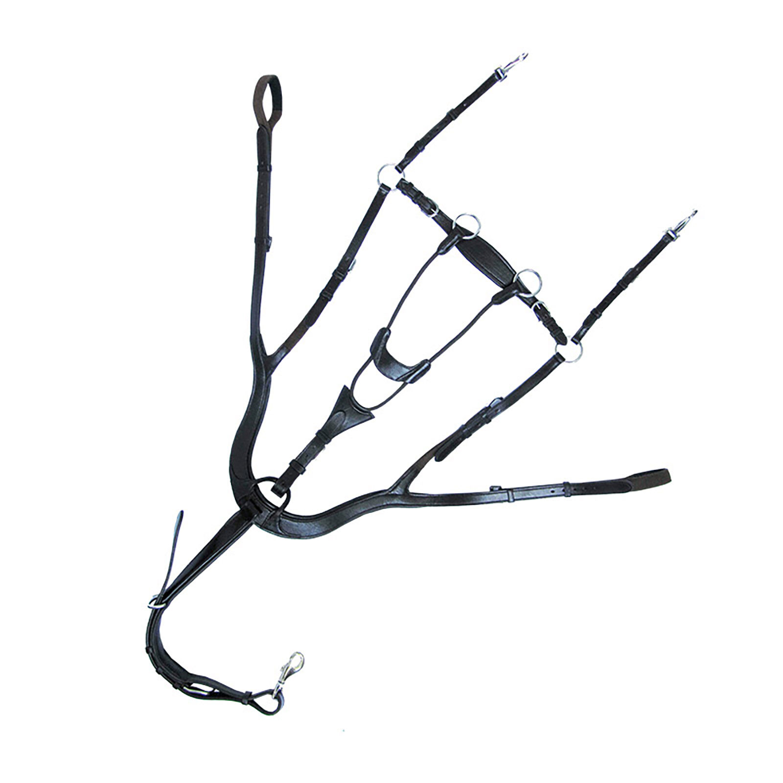 Kavalkade Breastplate Caya 5-point, anatomical, Black, F