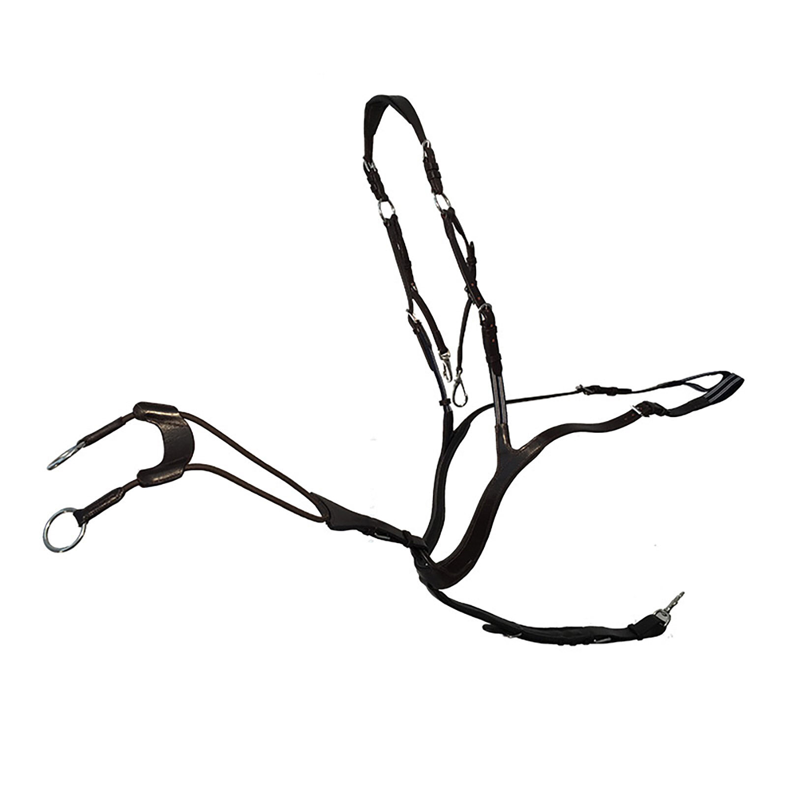 Kavalkade Breastplate Caya 5-point, anatomical, Brown, F