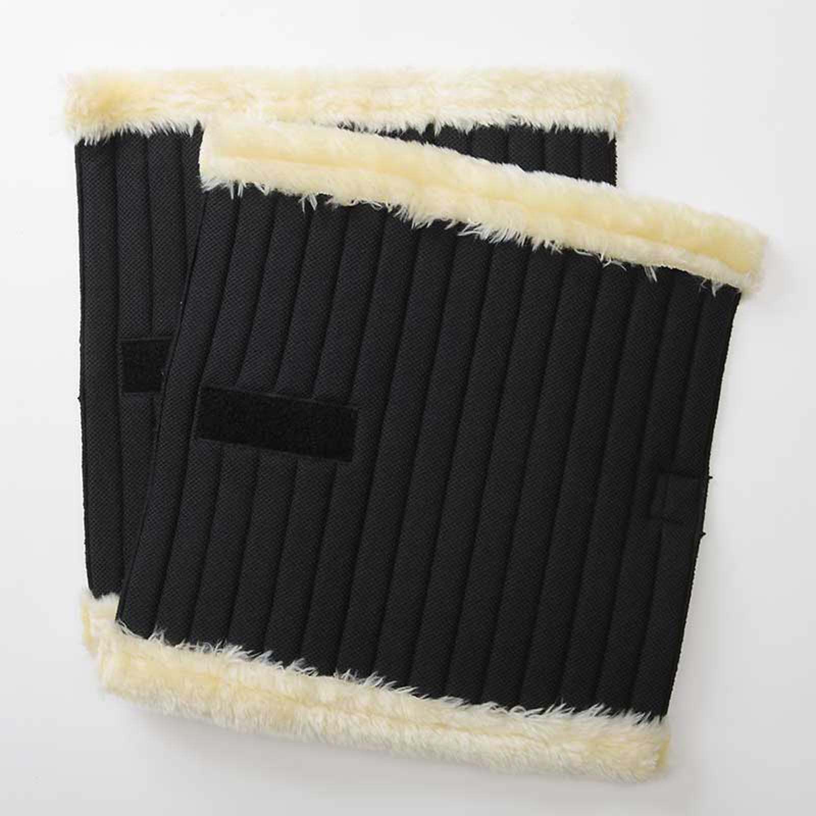 Kavalkade Bandagen-Unterlagen Wool mit Kunstlammrand  Black 030-x-045 7/3/2020 12:00:00 AM