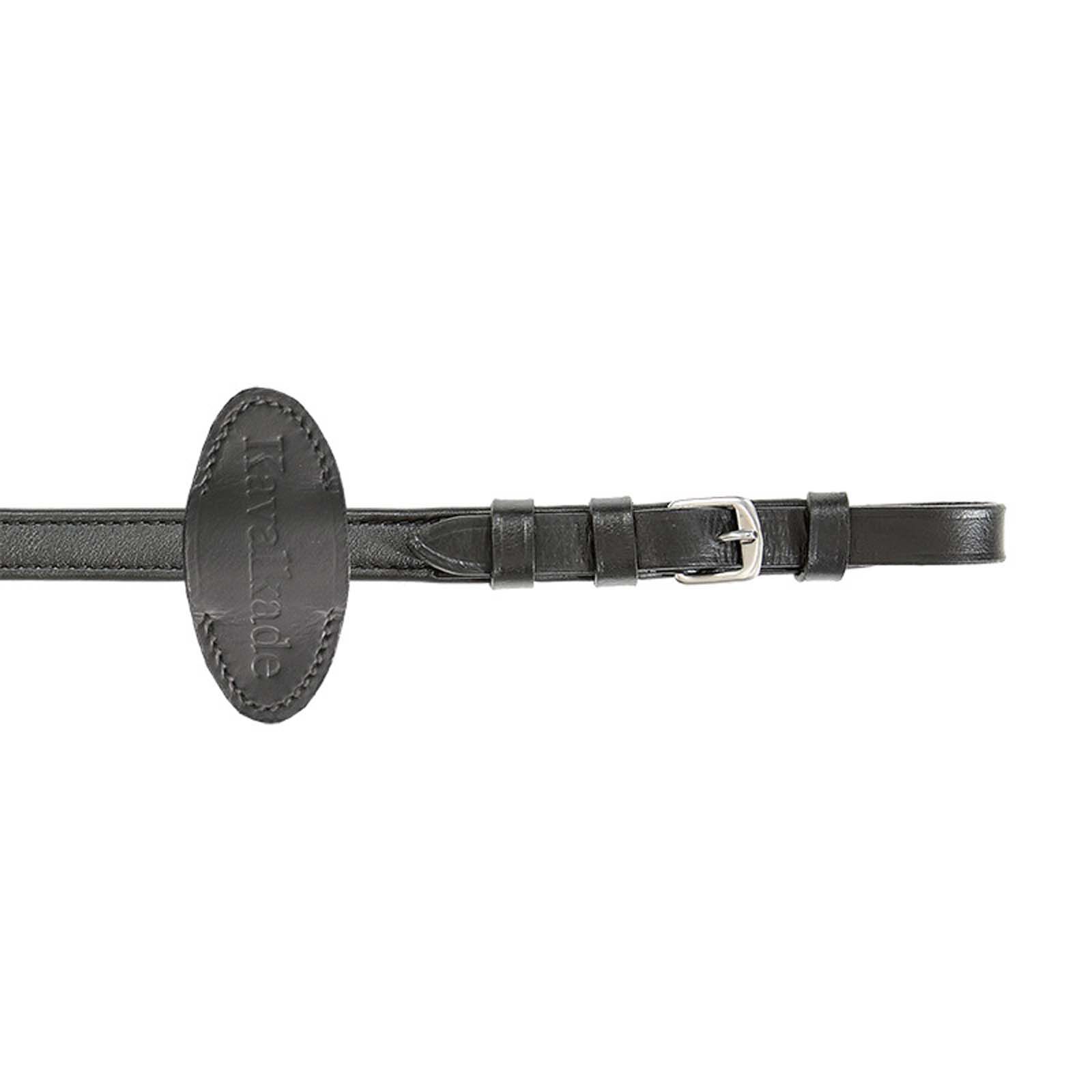 Rênes en cuir souple Kavalkade (16 mm), Black, XF