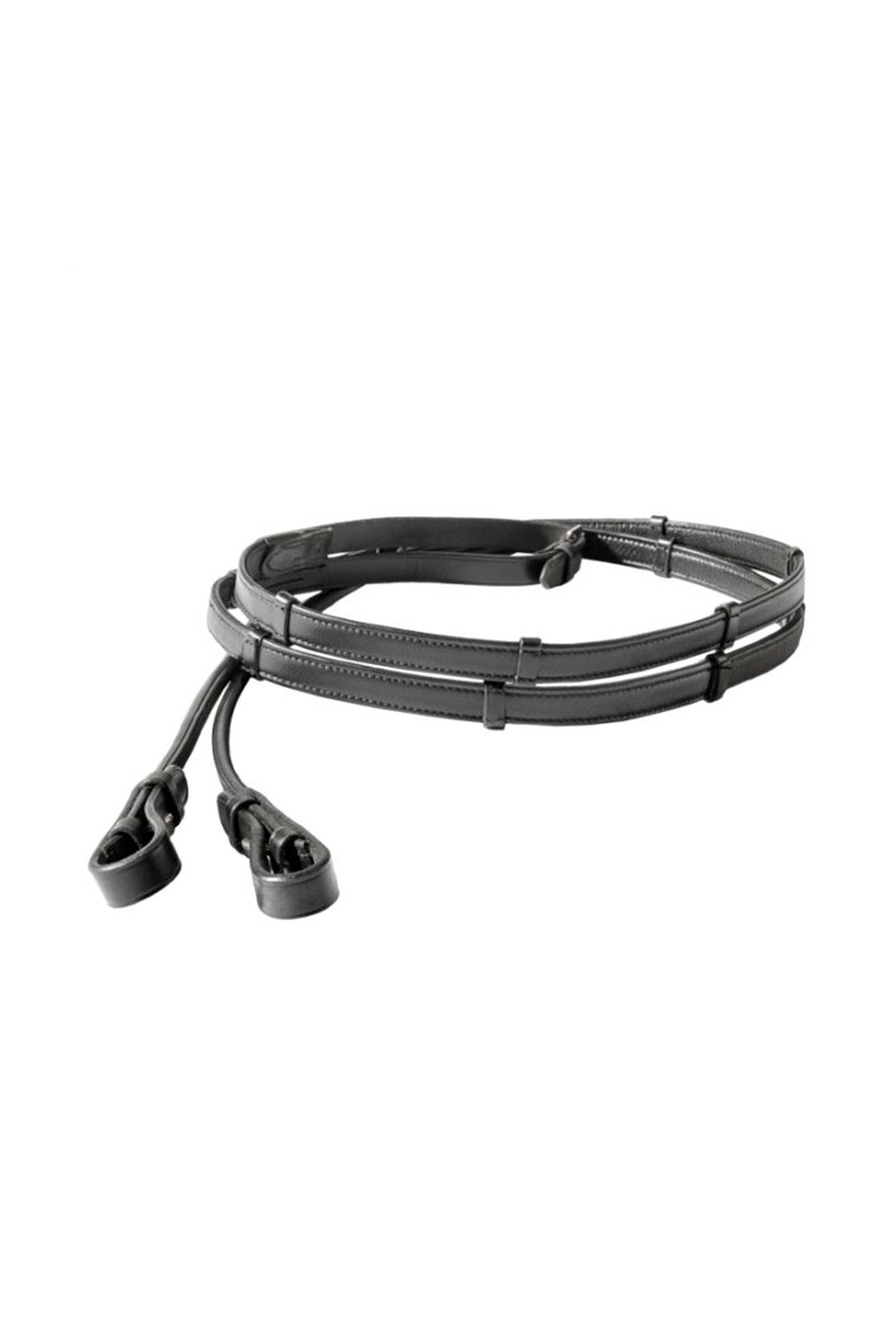 Kavalkade Florina Soft Leather Reins Round Stitched, Black, F