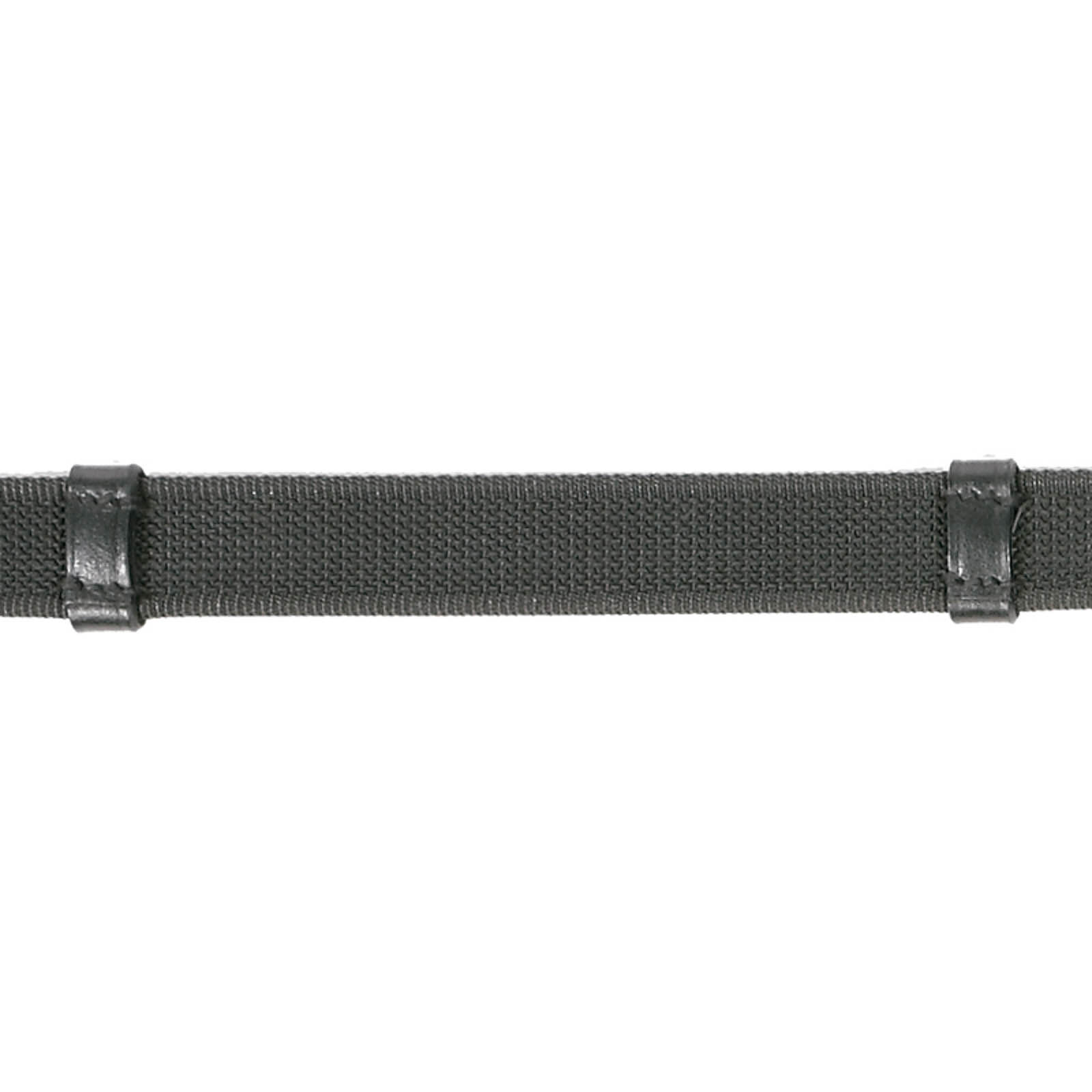 Rênes caoutchoutées Kavalkade avec crochets de bride, Black, F