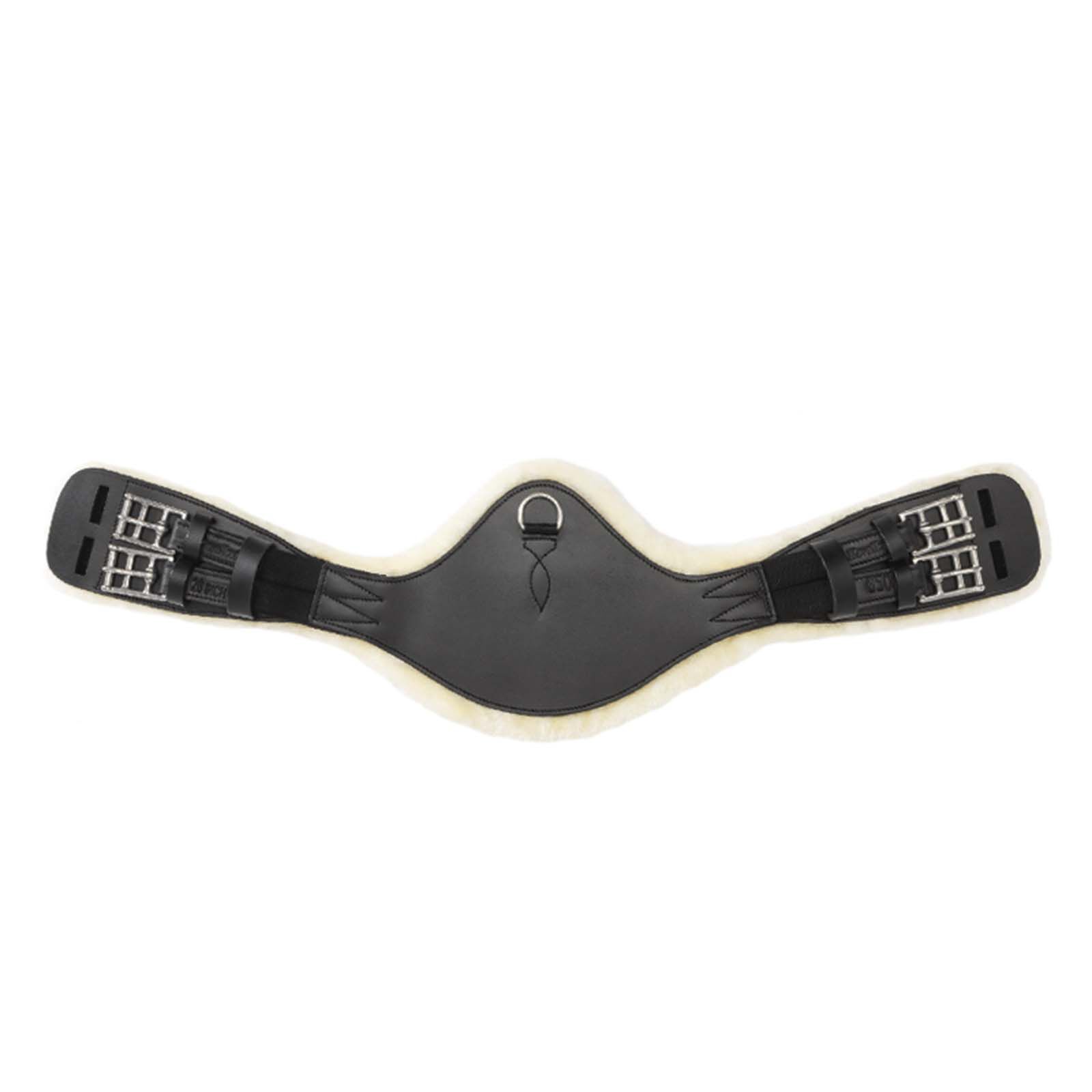 Sangle Kavalkade Casper demi-lune avec fausse fourrure, Black, 70
