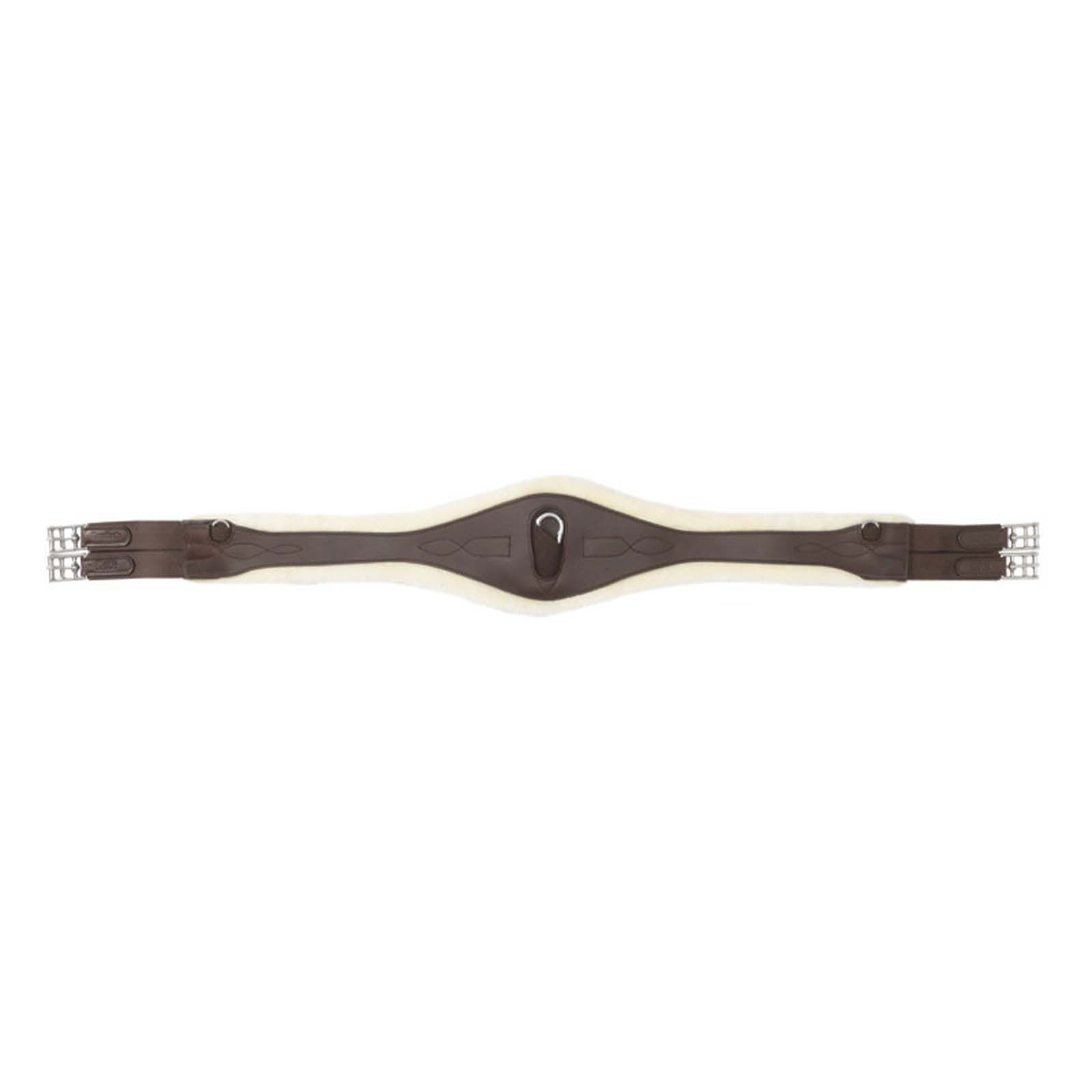 Sangle Kavalkade Foster Confort avec fausse fourrure, Brown, 120