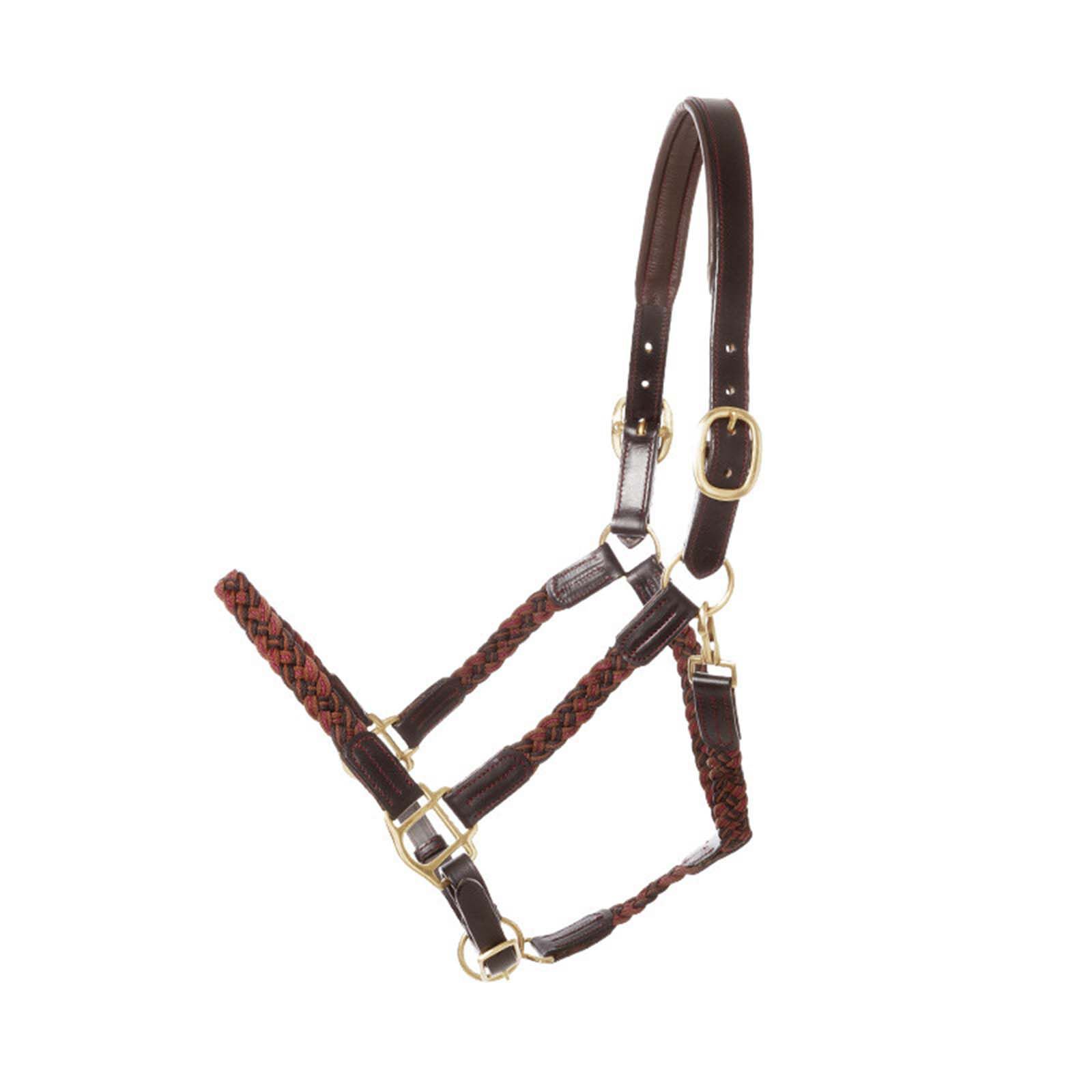 Kavalkade Tessa Braided Halter, Black/ Brown/ Bordeaux, C