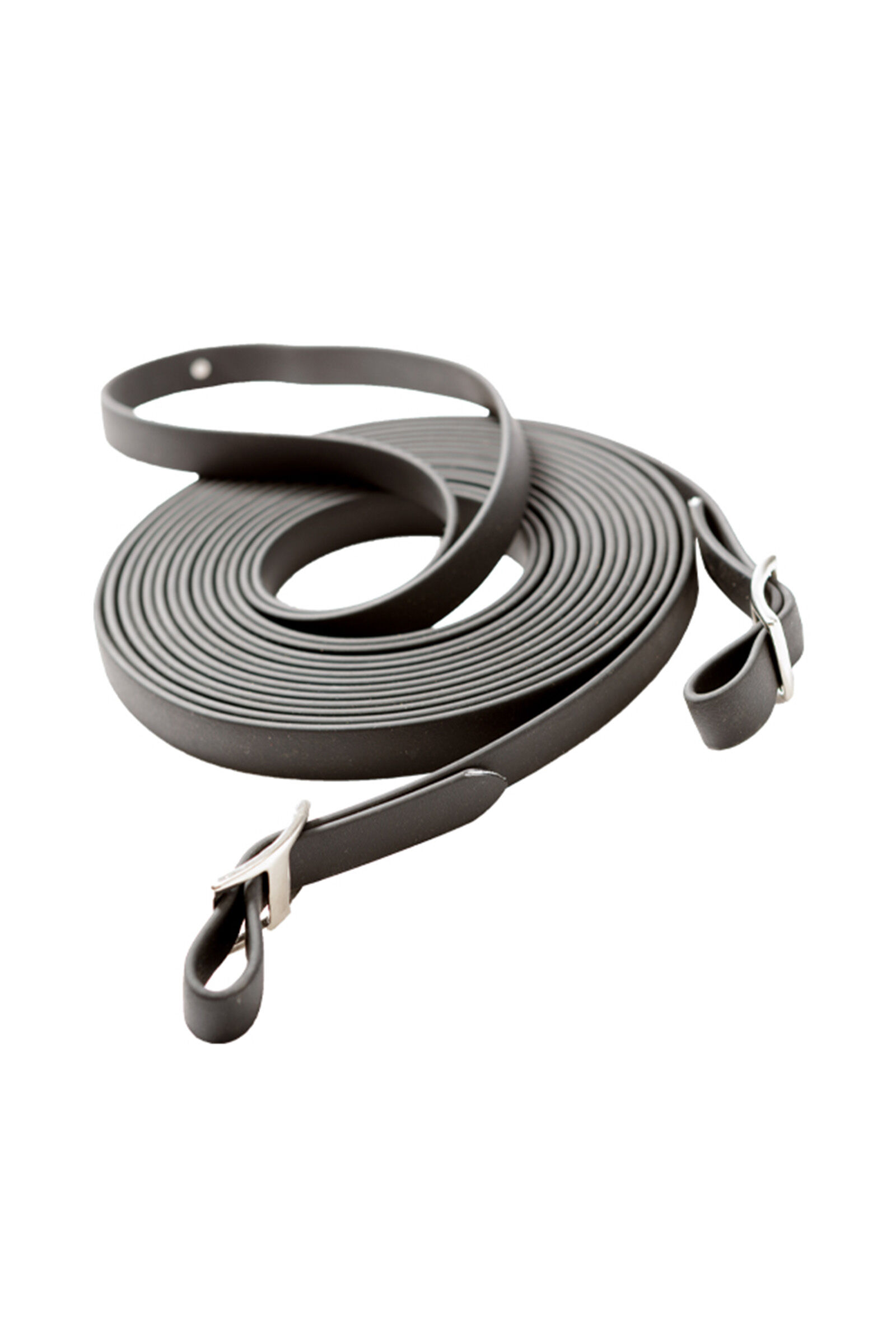 Kavalkade Biothane Long Reins, Black, ONE SIZE