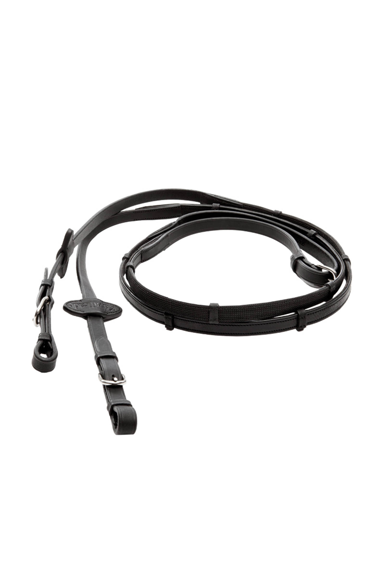 Kavalkade Soft Grip Reins With 5 Stops, 16 mm, Black, P