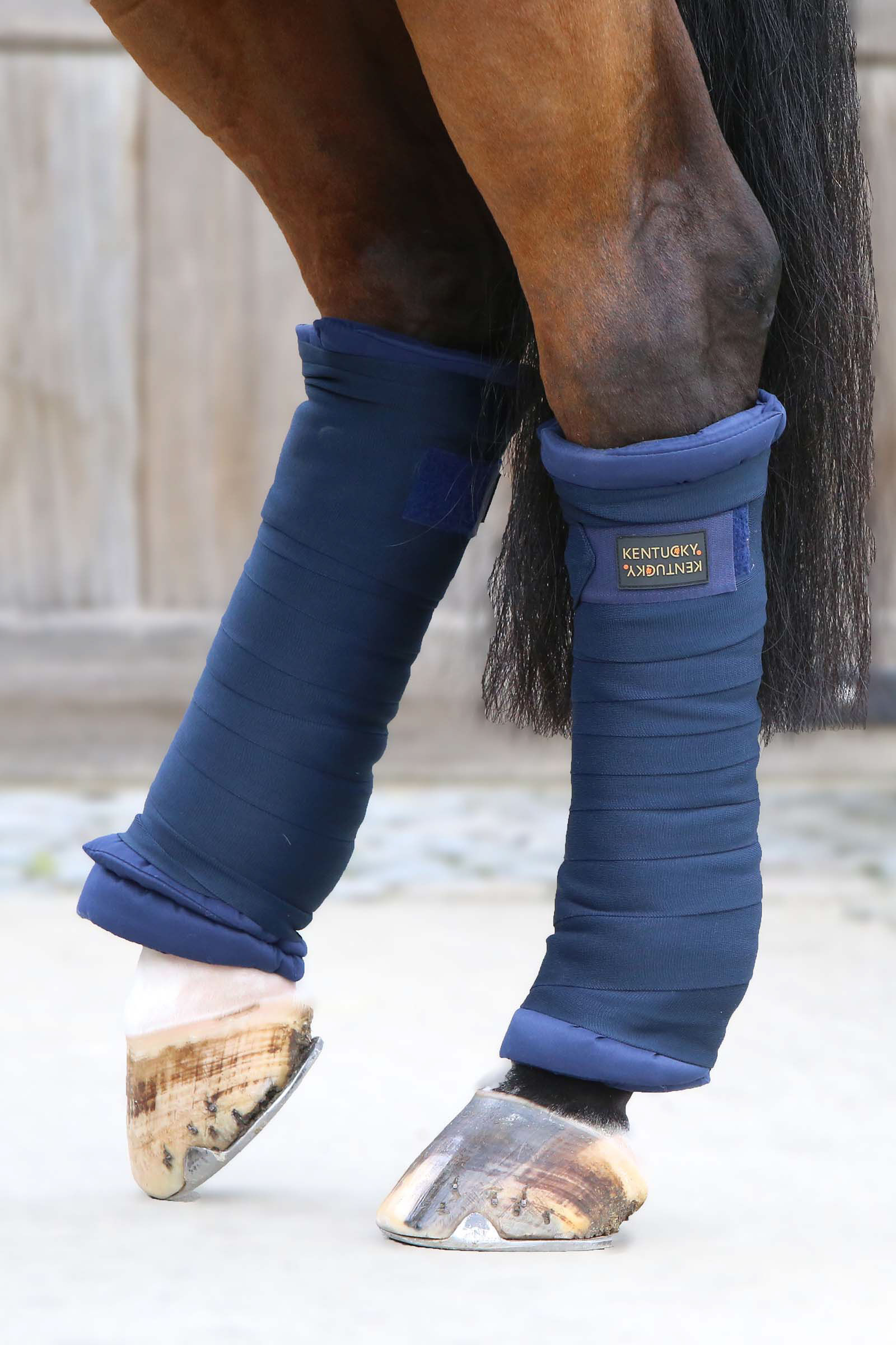 Kentucky Horsewear Stable bandage pad, set of 4, DB/AB, 83X46