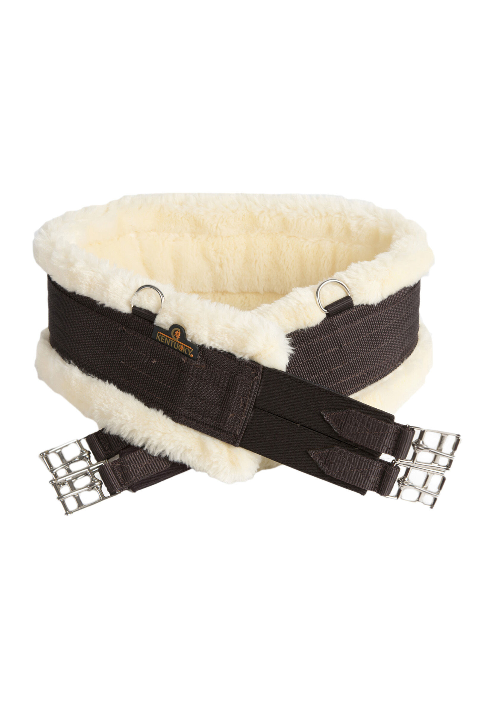 Kentucky Horsewear Bárányszőrmés Heveder, Brown, 115