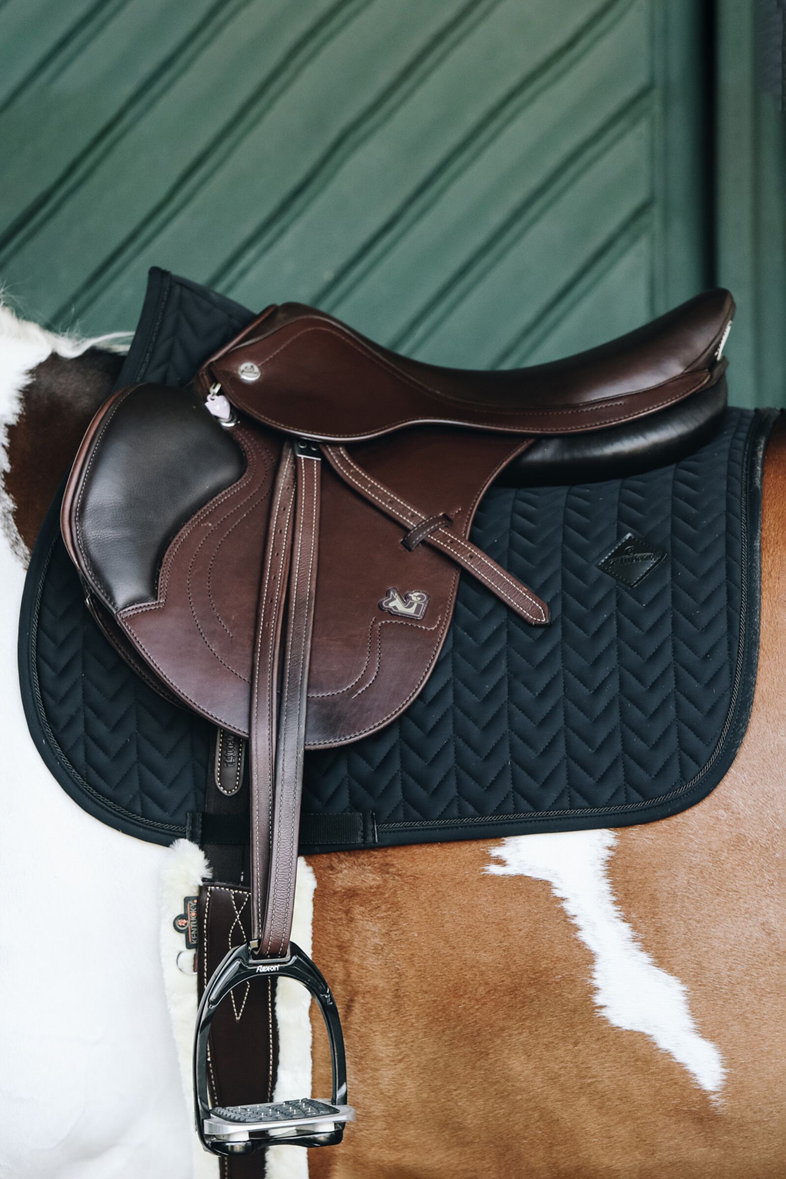 Tapis de Selle Fishbone Kentucky Horsewear, Black, F