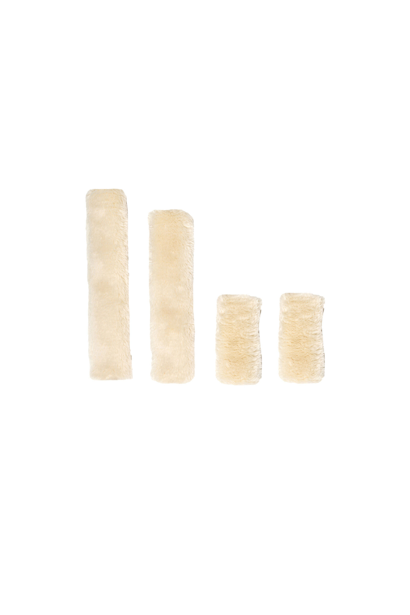 Kentucky Horsewear Lamsvel Halster Set 4 stuks, Natural, ONE SIZE